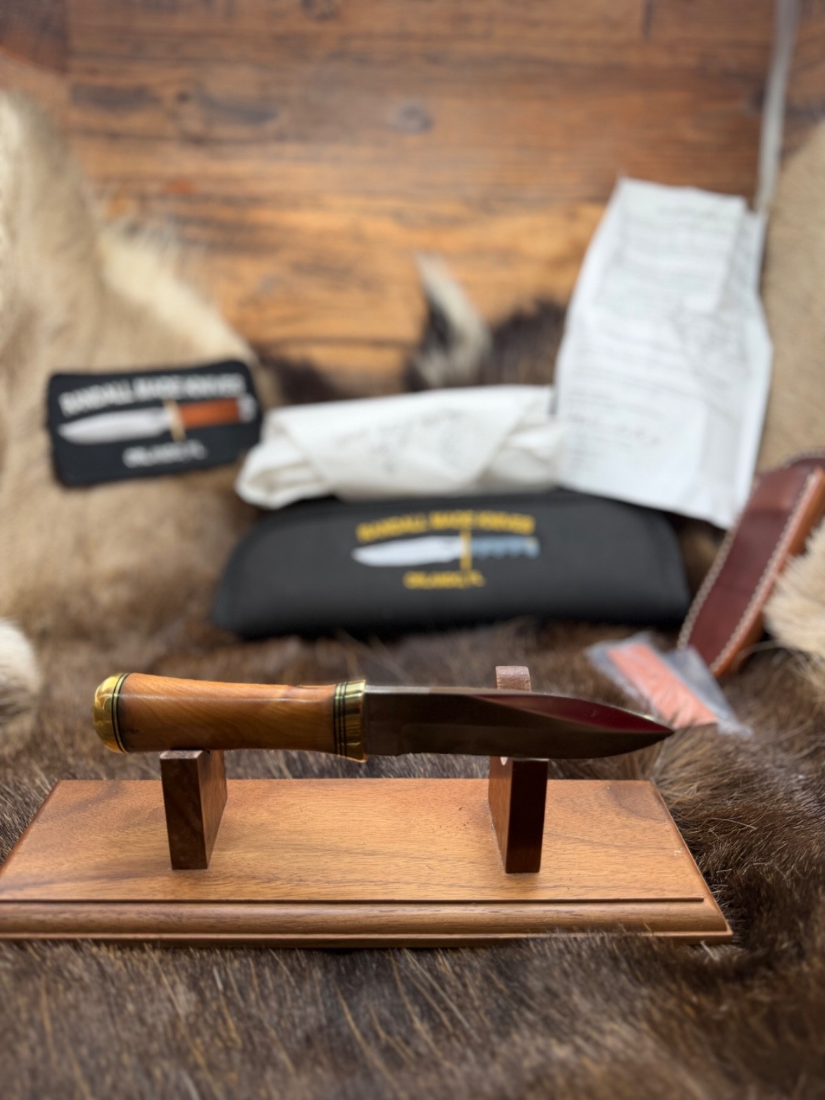 Randall Model Gambler With Leather Sheath Mint & Paper & Puma Pouch Gorgeous \