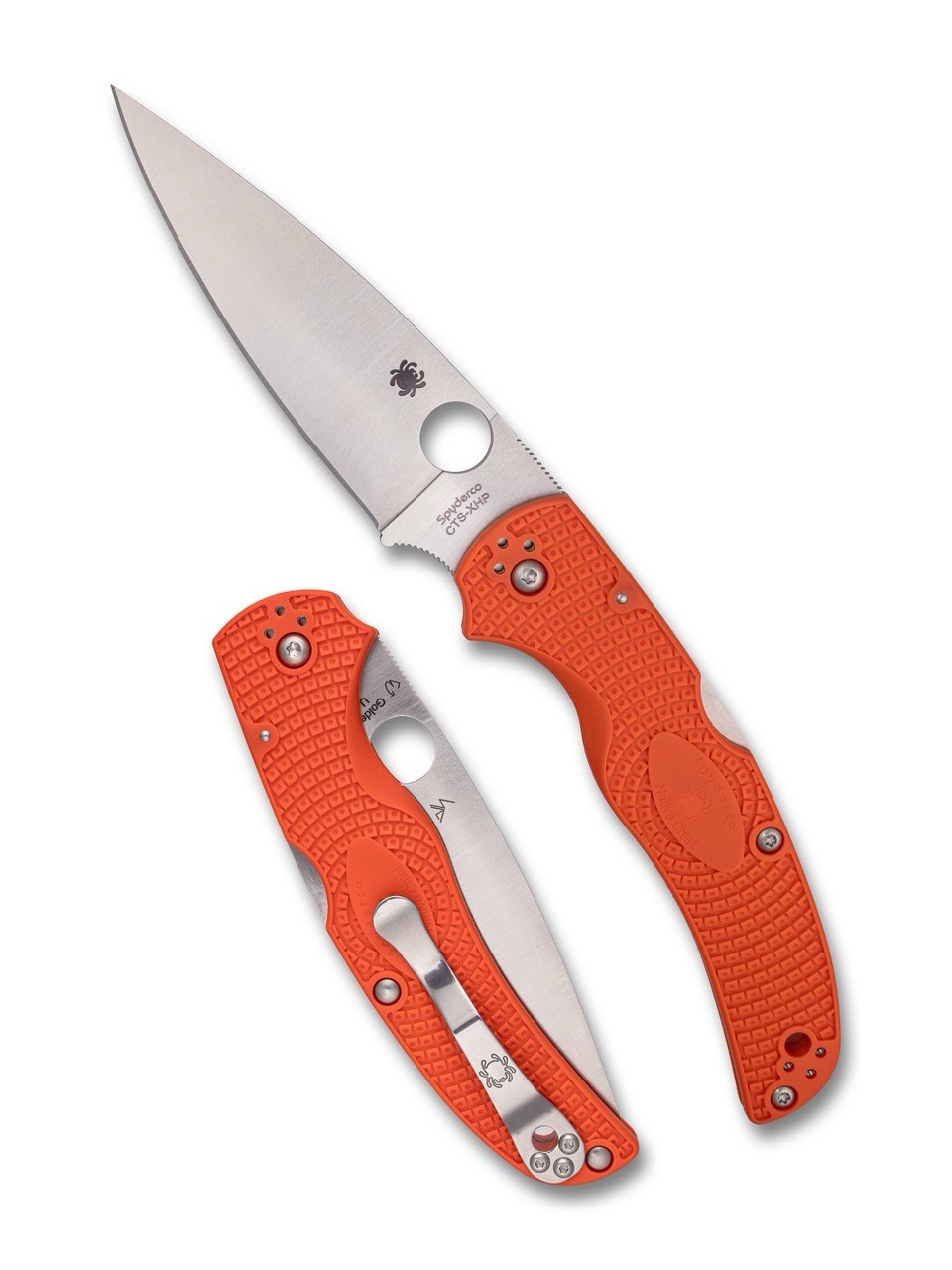 Spyderco Cutlery Shoppe Native Chief LW C244ORP - Orange FRN - Satin CTS-XHP