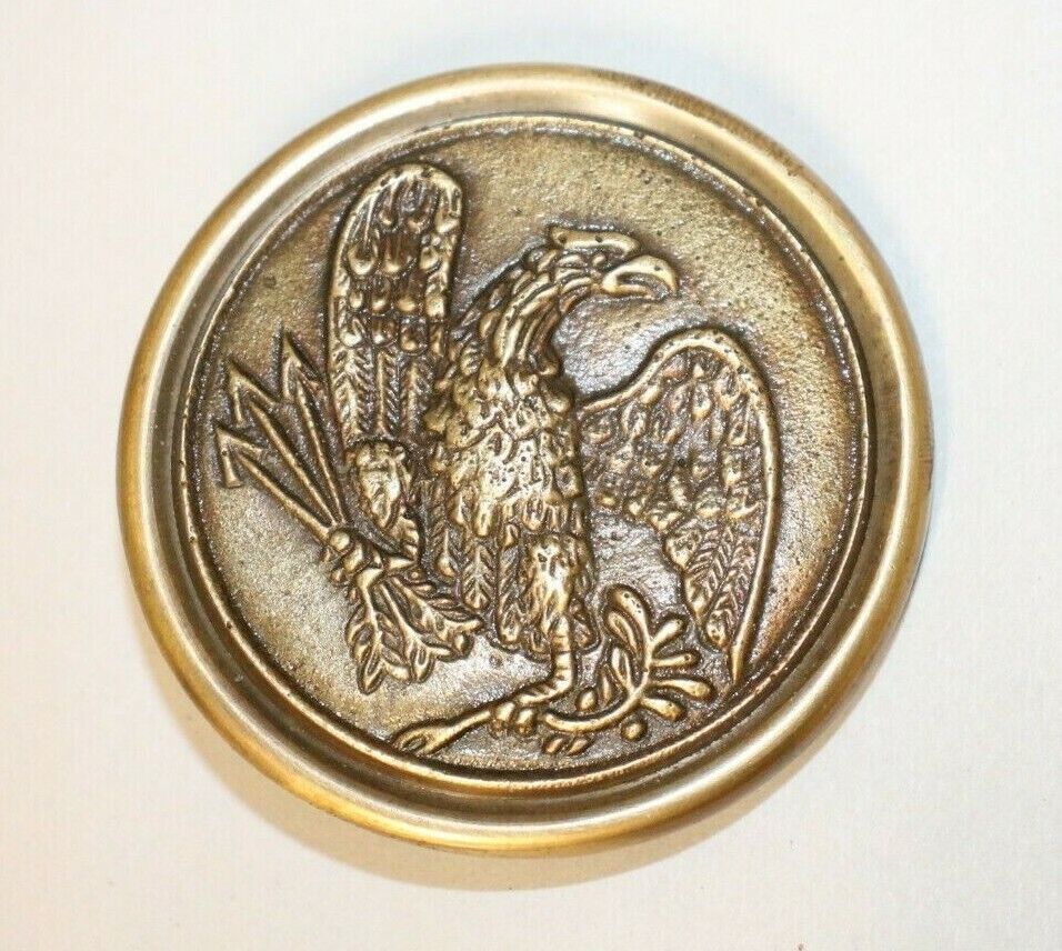 Antique Style Eagle Military Civil War US Army Belt Buckle Plate SOLID Brass 