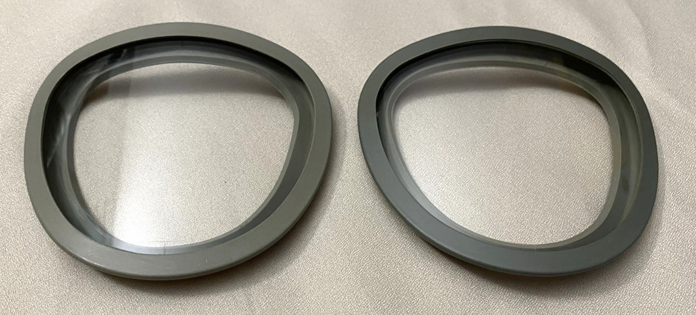 Military Chemical Biological Field Gas Mask M10 Czech Outsert Eye Lens Pair NOS