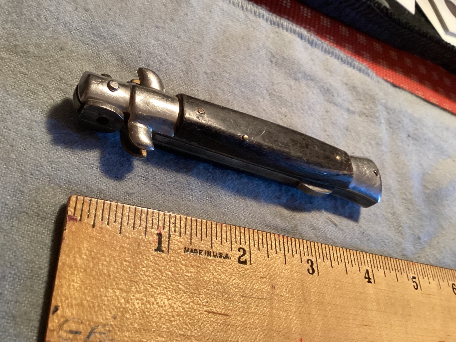 Vintage Made In Italy Stilleto Folding Manual Knife