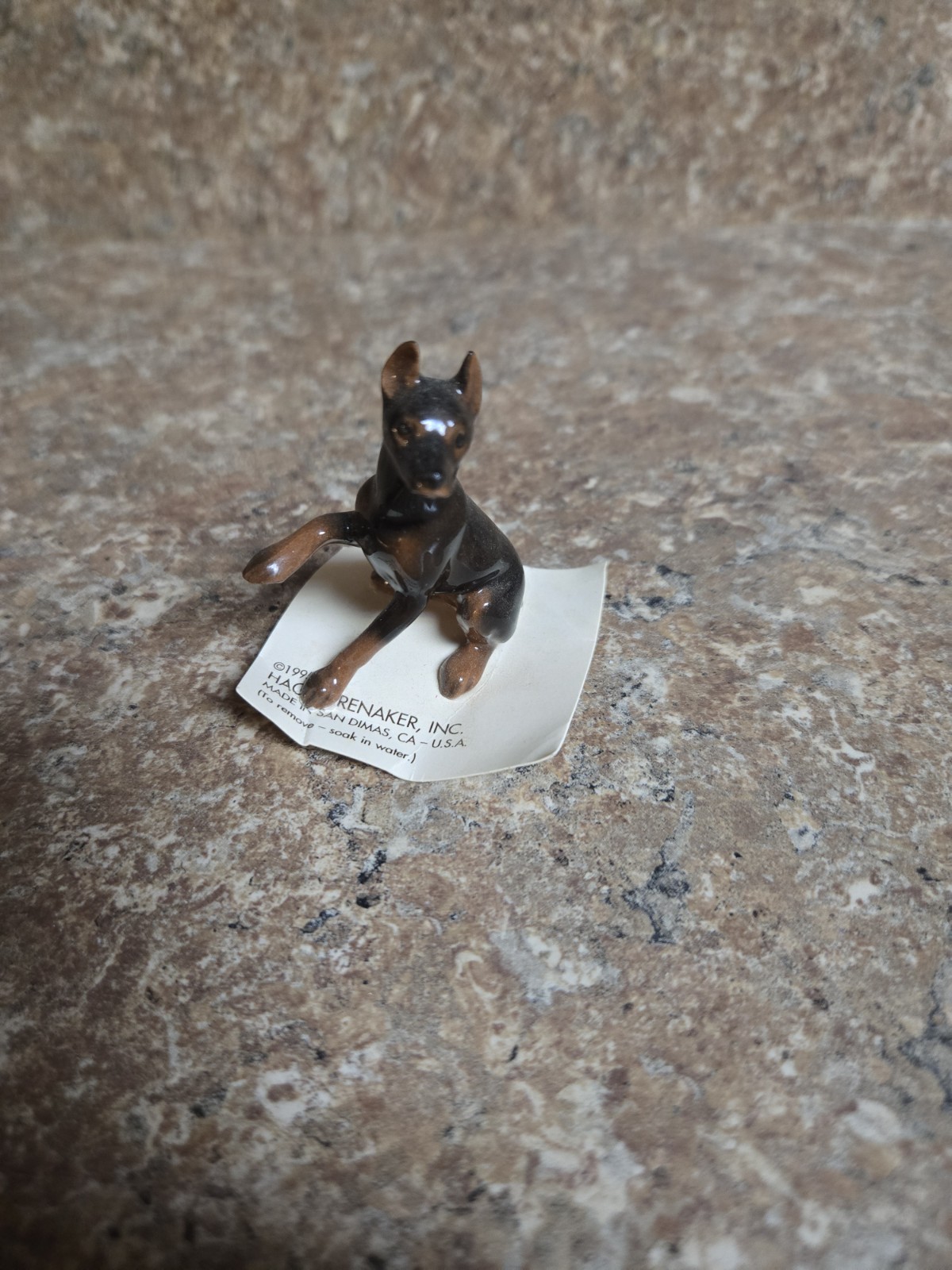 Hagen Renaker Doberman Pinscher Dog Porcelain Figurine Vintage 1980\'s