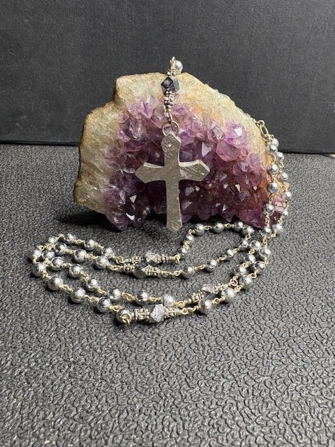 Meteorite Rosary Catholicism Precise Metal Anglicanism Lutheranism Prayer Beads
