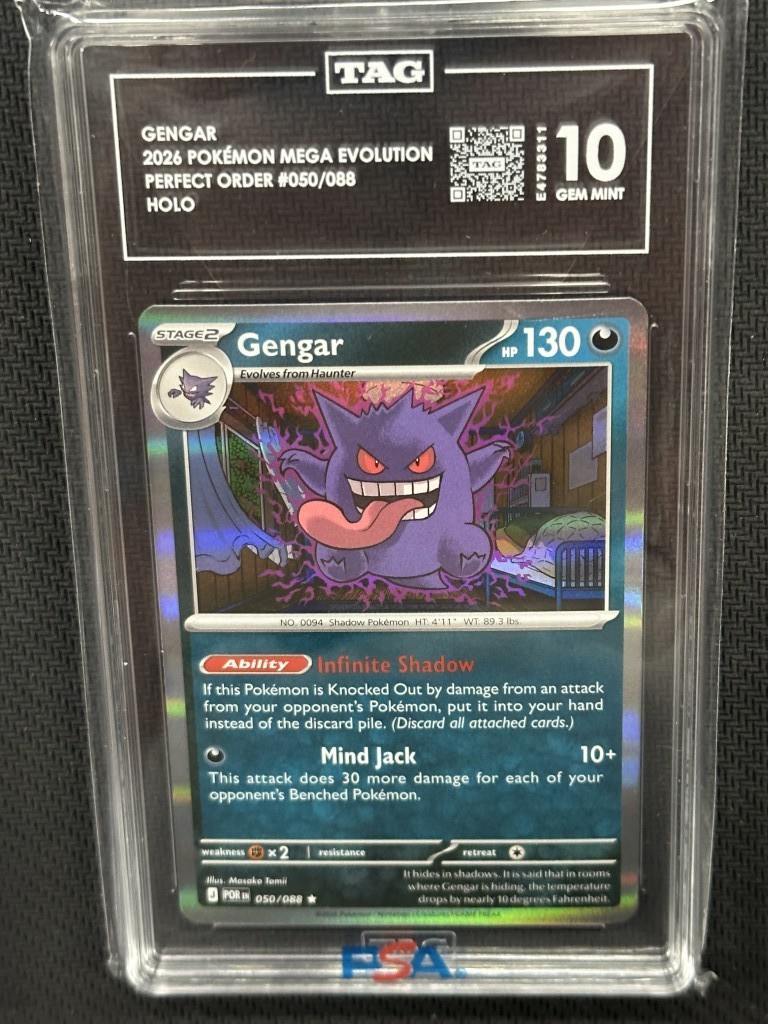 Gengar  Pokemon Perfect Order Holo TAG 10 PSA #050/088
