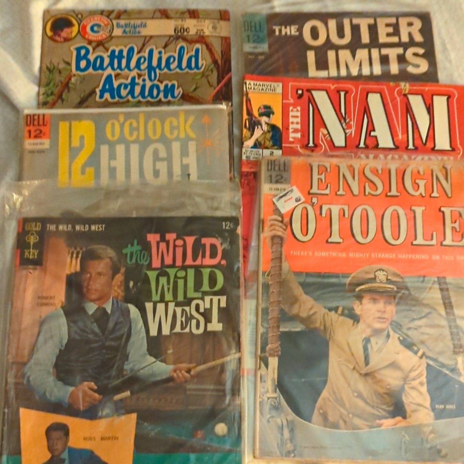 Mixed Comic Lot 4- 1960's & 2-1980's #1 Wild Wild West With Photo Rear Cover