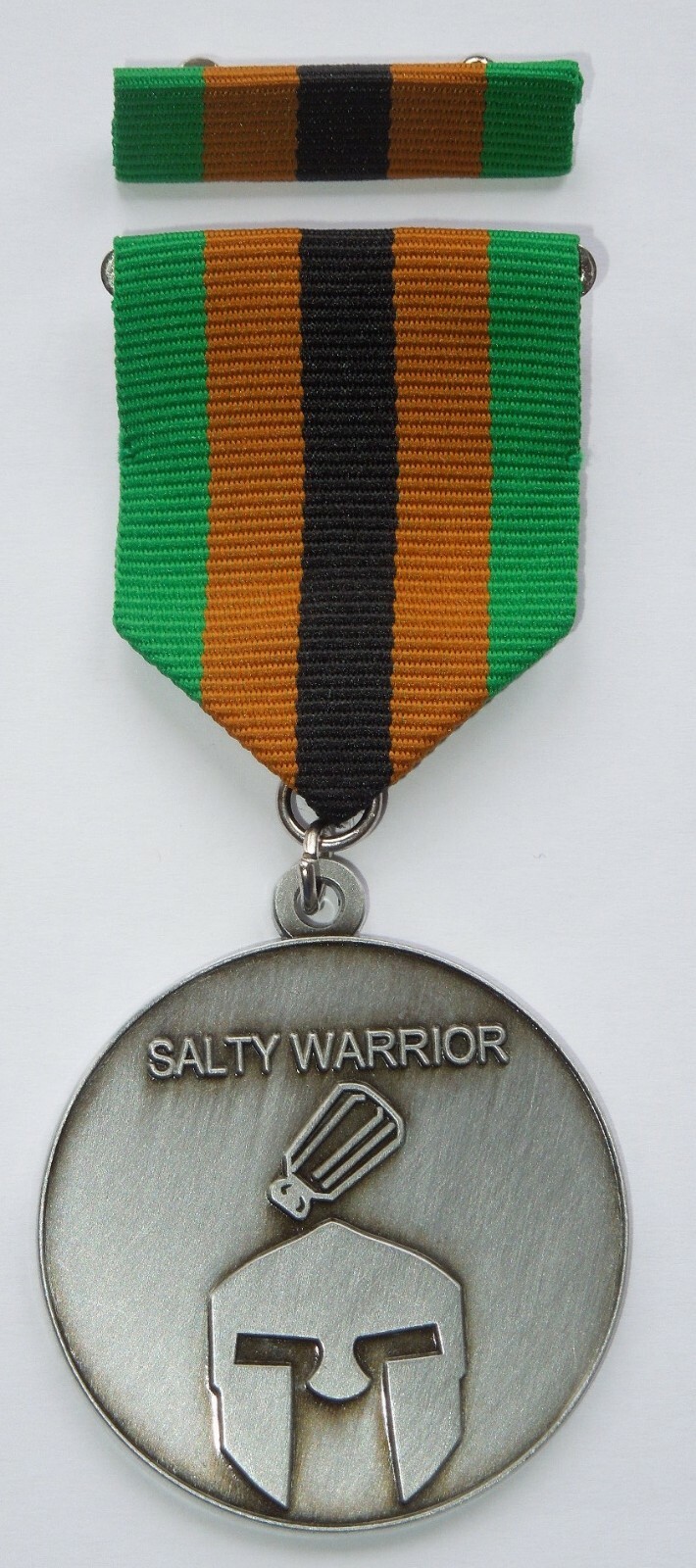 THE SALTY WARRIOR US Military Humor Retirement Gag Gift Medal DR5