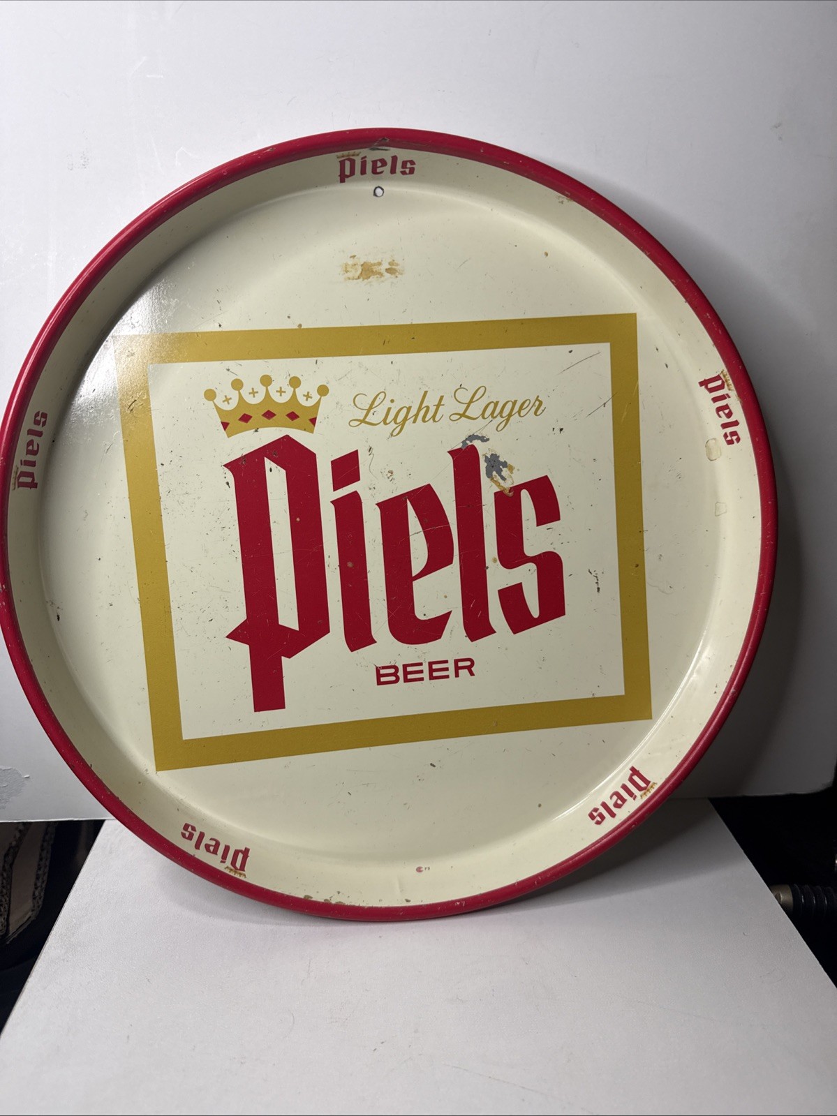 Vintage Piel\'s Beer Tray - Brooklyn, NY - @1963 - Damaged