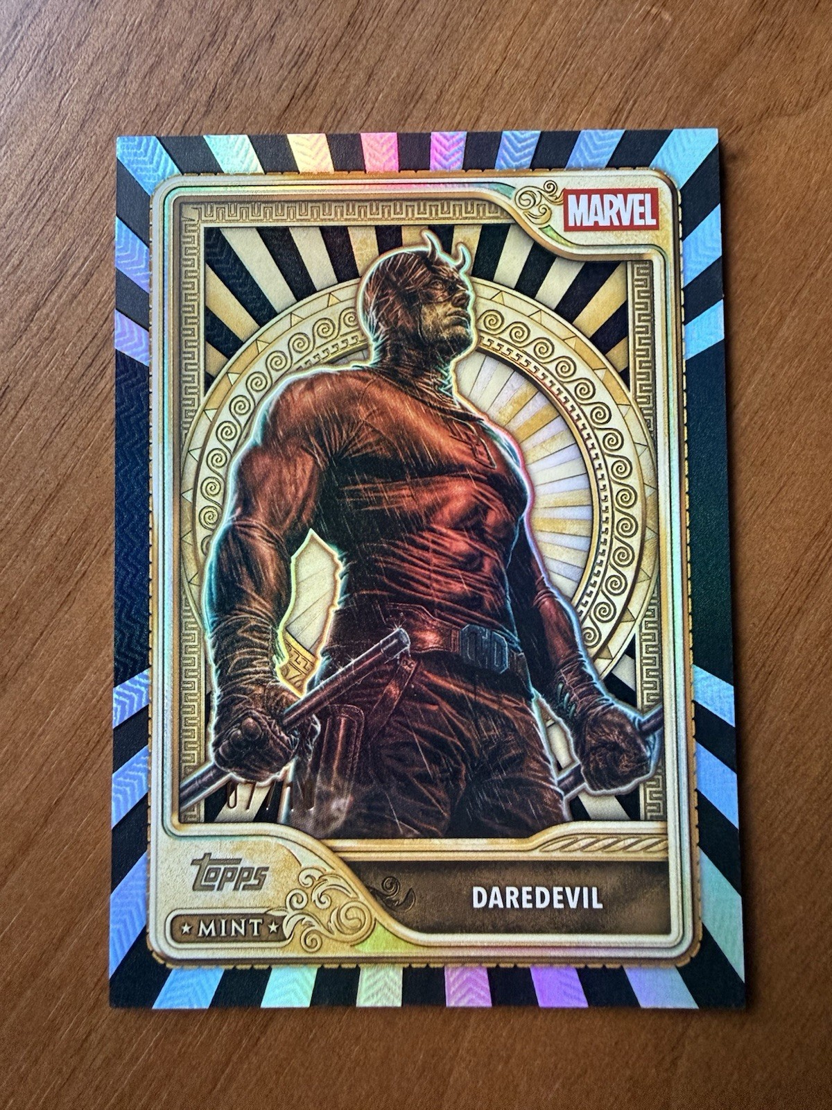 2026 Topps Marvel Mint Daredevil Black Gold Parallel 7/10