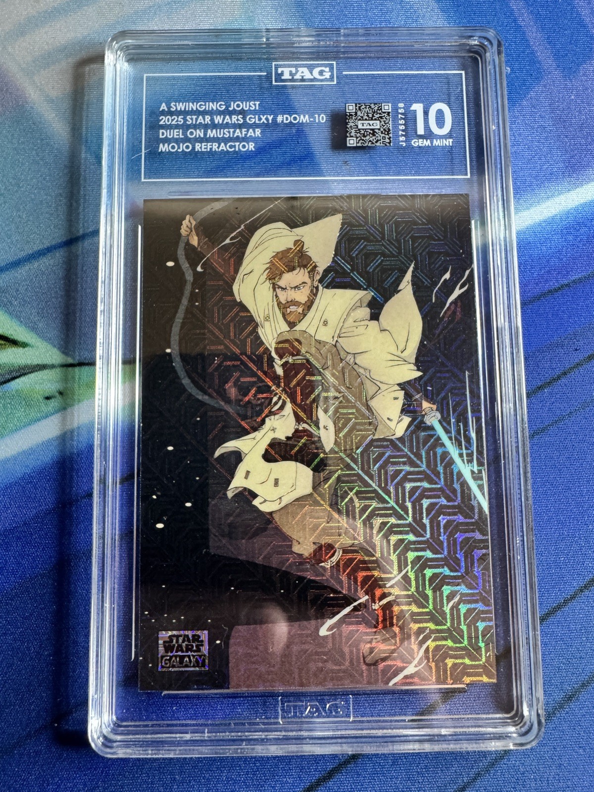 2025 Topps Star Wars Galaxy A Swinging Joust  /50 Mojo Refractor Card # DOM-10