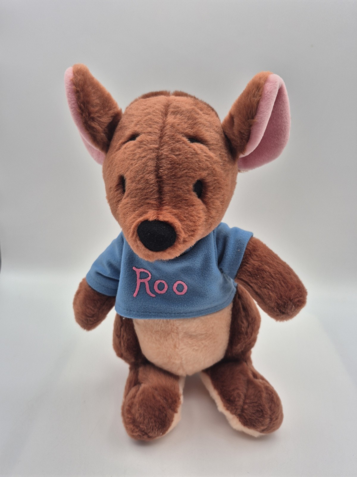 Disney Store Exclusive Winnie the Pooh Roo Plush Baby Kangaroo with Blue Shirt