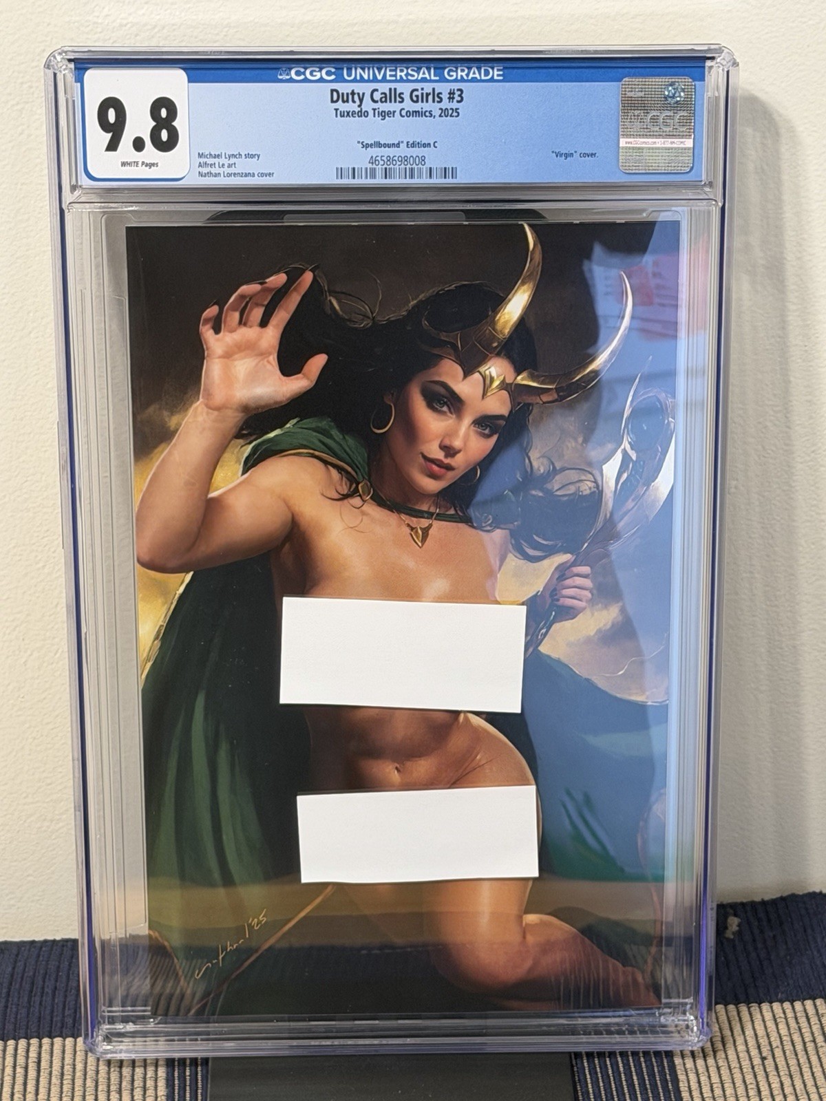 Duty Calls Girls #3, CGC 9.8, Spellbound Edition C, Virgin Cover, LTD 60