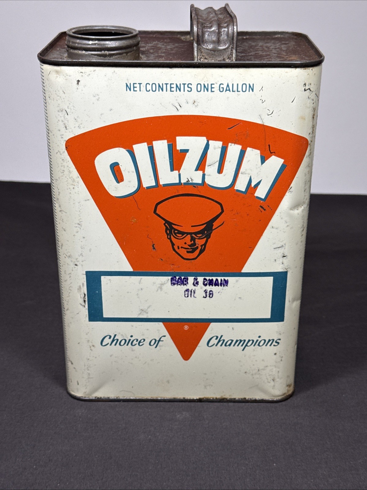 OILZUM Motor Oil Vintage 1 Gallon Oil Tin Oil Can-empty
