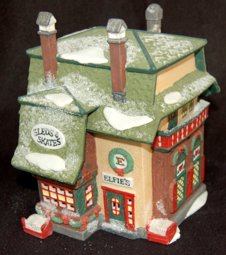 ELFIE\'S SLEDS AND SKATES # 56251  NORTH POLE DEPT 56 THE LAST  IN NORTH POLE 