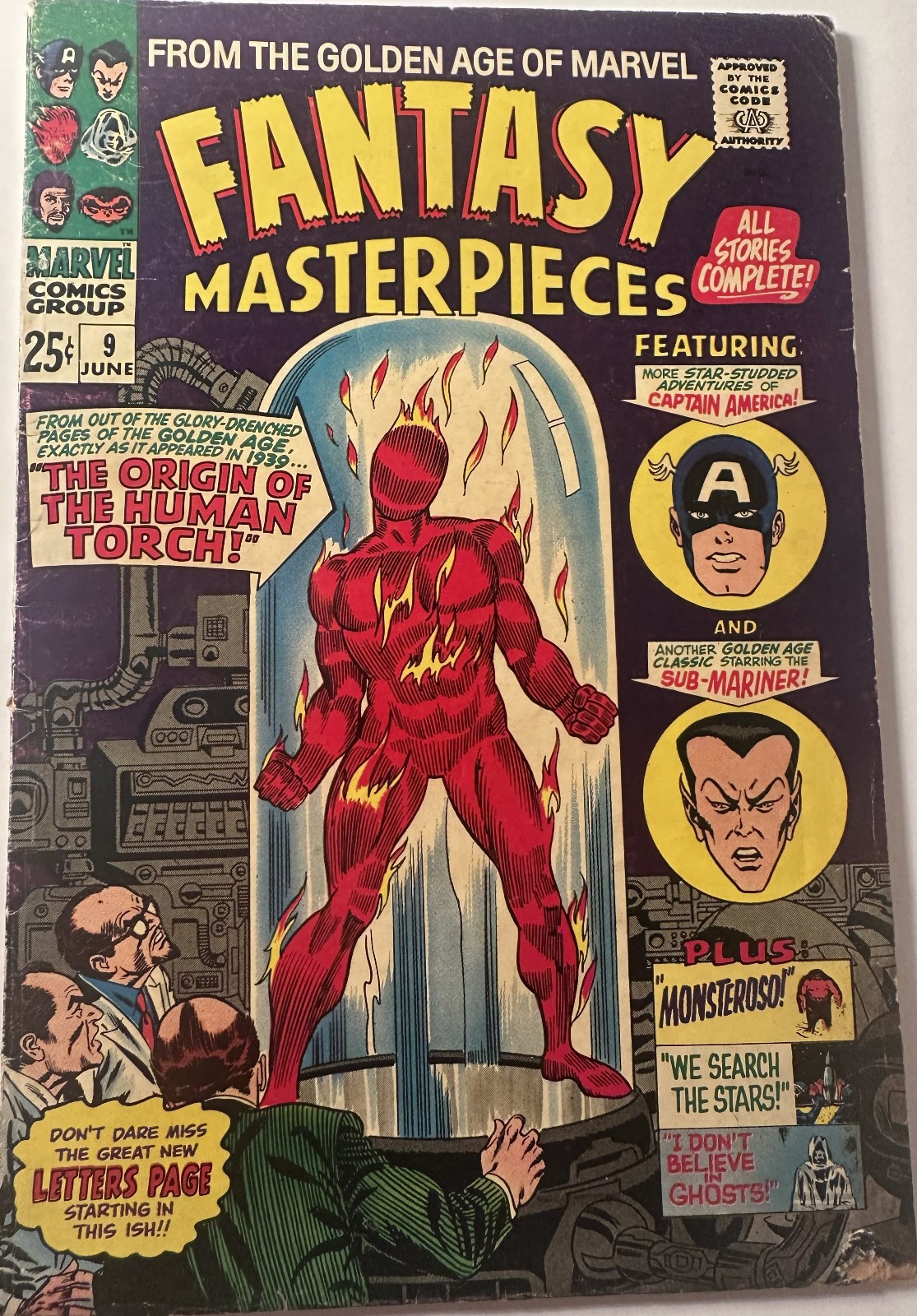 Fantasy Masterpieces #9 (Marvel Comics June 1967) VG