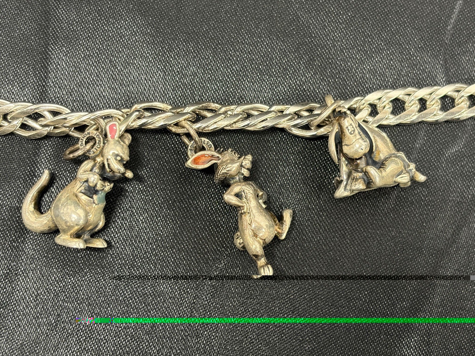 VTG Limited Edition Disney Eeyore, Roo, Rabbit Sterling Silver 3D Charm Bracelet VTG Limited Edition Disney Eeyore, Roo, Rabbit Sterling Silver 3D Charm Bracelet