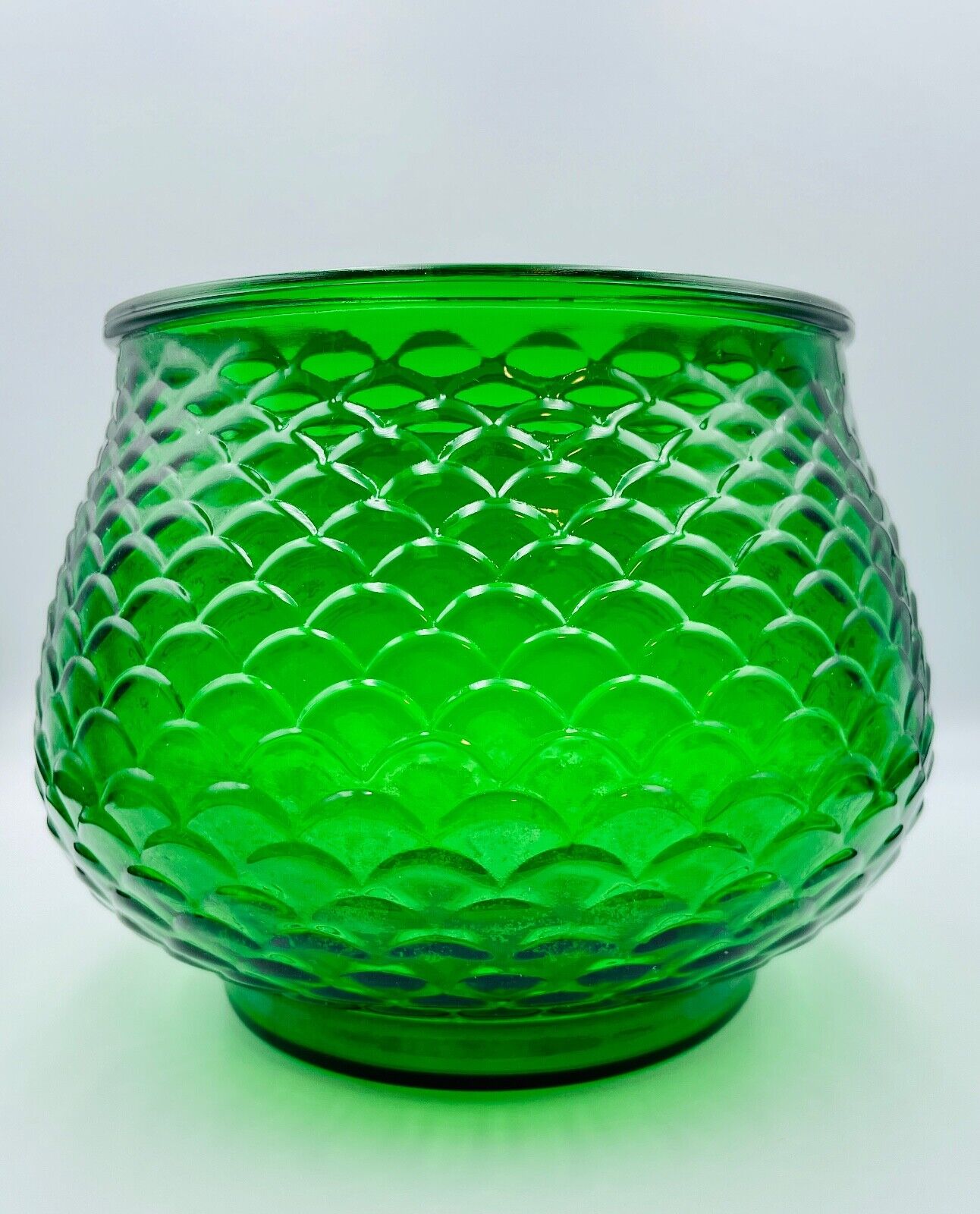 Green Glass Vase: Goblet, Rose Bowl, Tall Vase, Shade