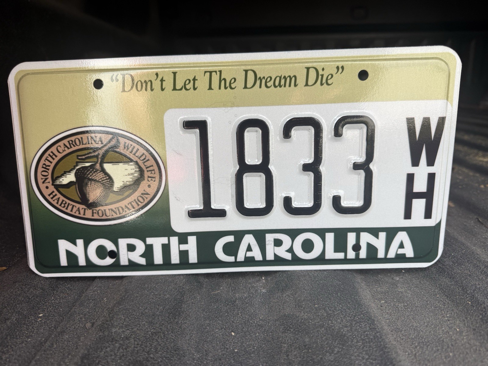 North Carolina License Plate Wildlife Habitat Foundation