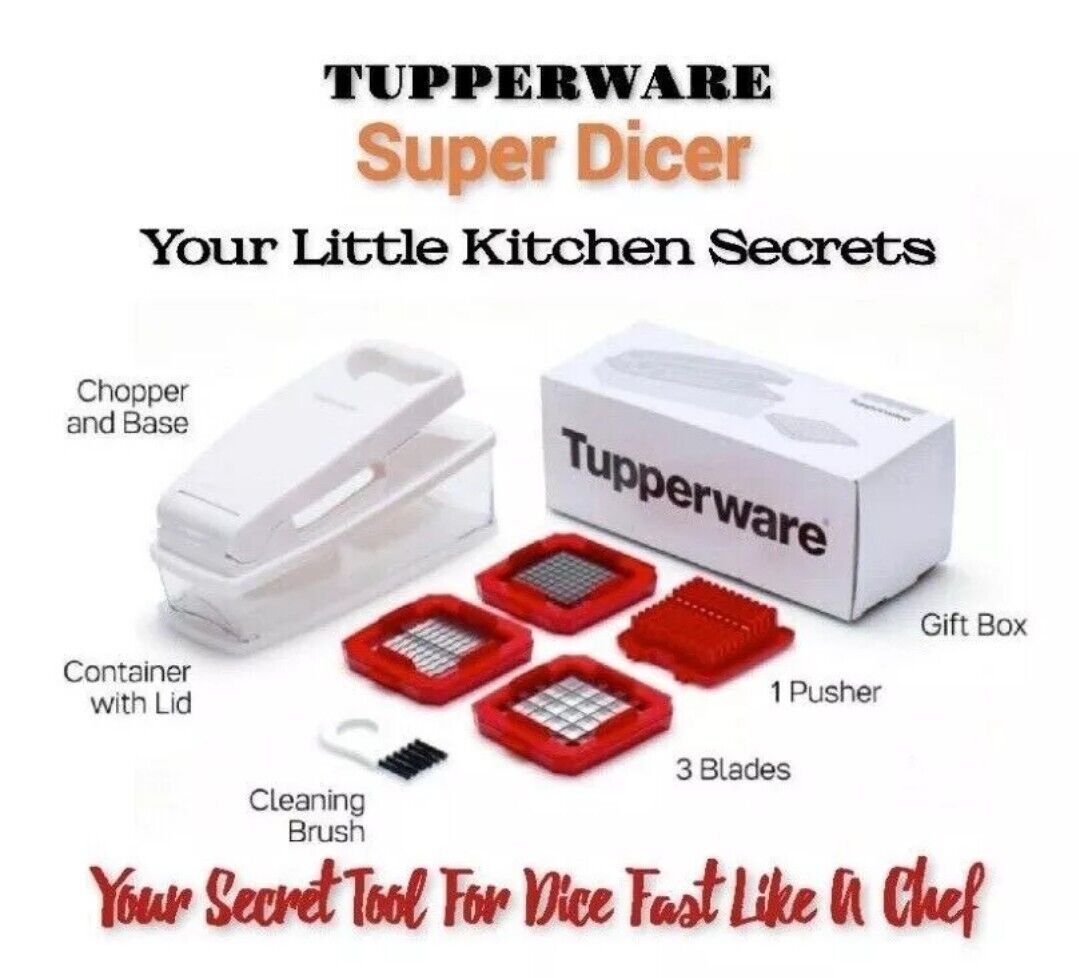 Tupperware Super Dicer White And Red New