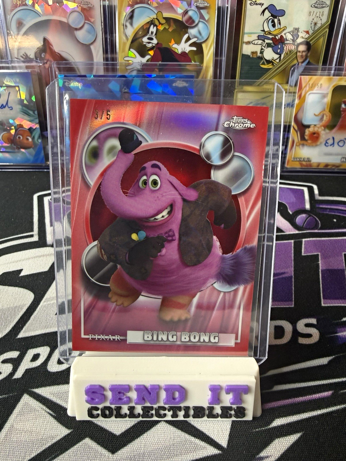 Topps 2026 Chrome Disney Inside Out Bing Bong #176 Serial Numbered 3/5