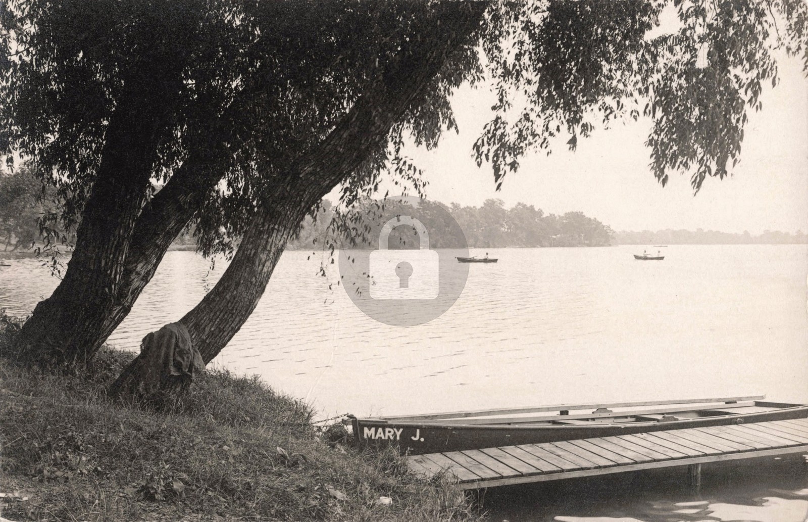 Edwardsburg, Along Eagle Lake MI Michigan 1912 RPPC Photo Postcard COPY