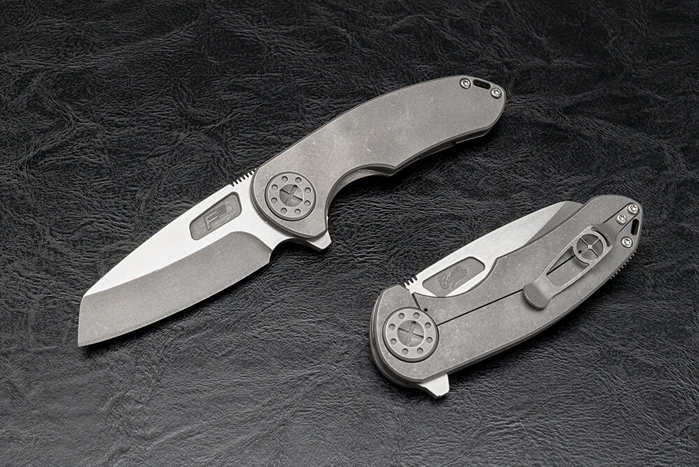 Curtiss Knives F3 Medium Wharny Flipper Knife SW Blade w/ Ti HDL STD Slim Curtiss Knives F3 Medium Wharny Flipper Knife SW Blade w/ Ti HDL STD Slim