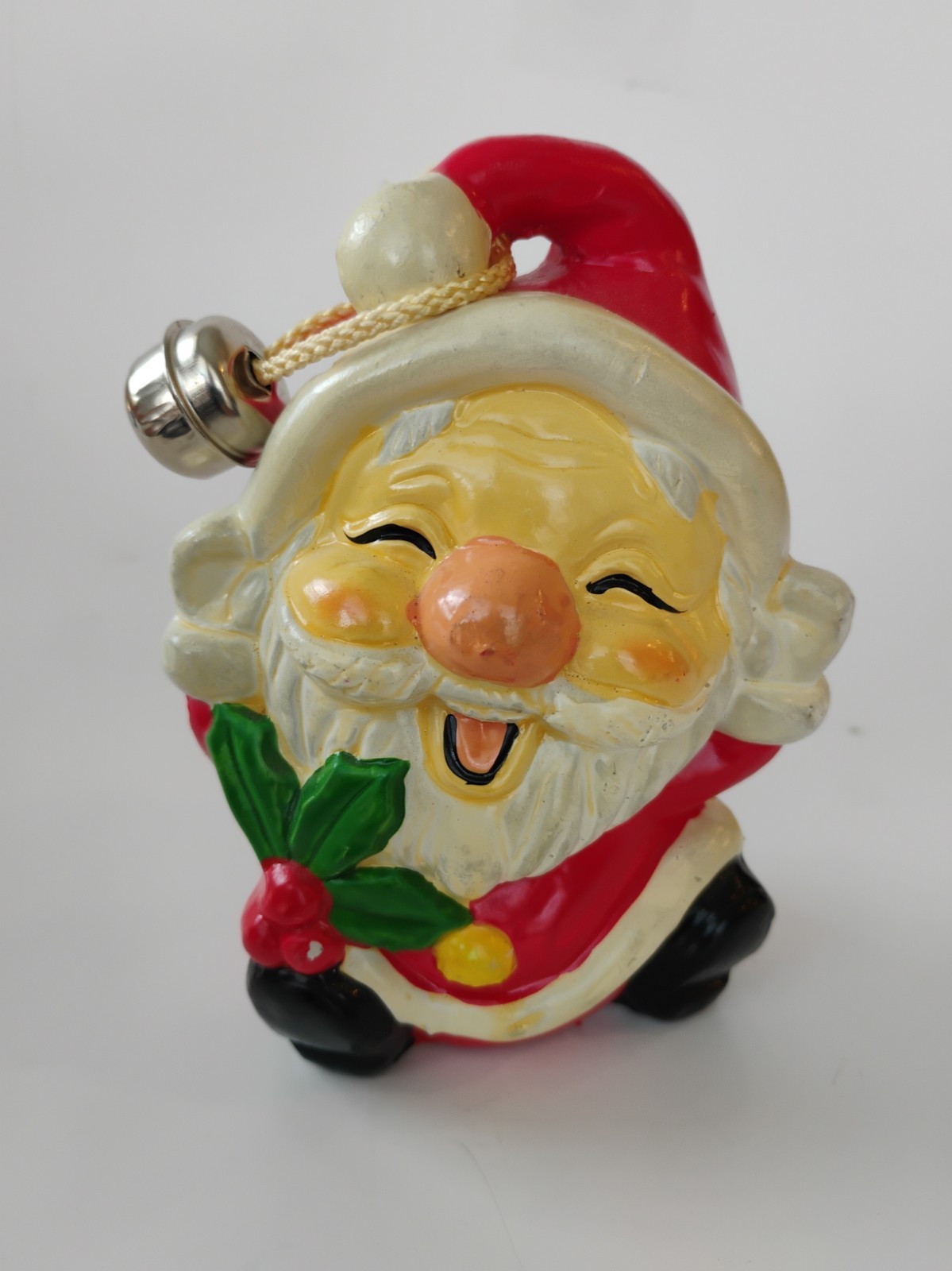 Vtg Jolly Santa Bank With Jingle Bell Japan 4.75\