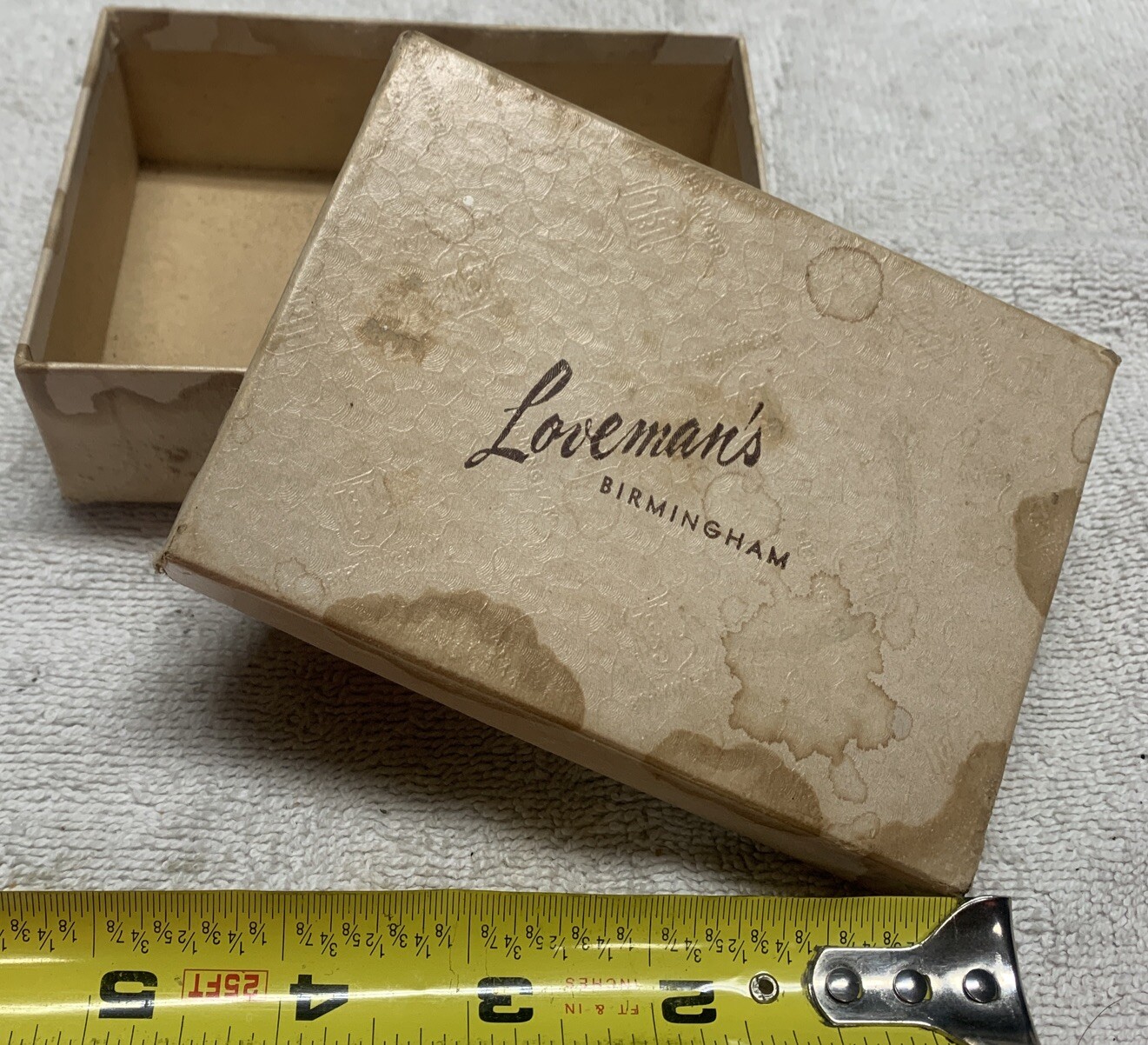 Loveman\'s Store Department Vintage 1940’s Birmingham Alabama Jewelry Paper Box Loveman\'s Store Department Vintage 1940’s Birmingham Alabama Jewelry Paper Box
