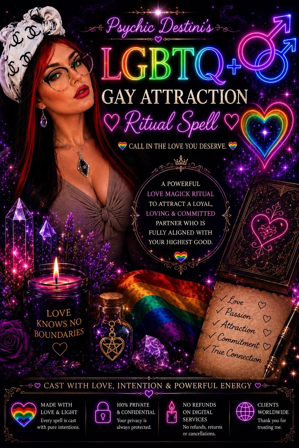LGBTQ+ Gay Attraction Ritual Spell 🌈 Attract Love, Soulmate & Committed Partner