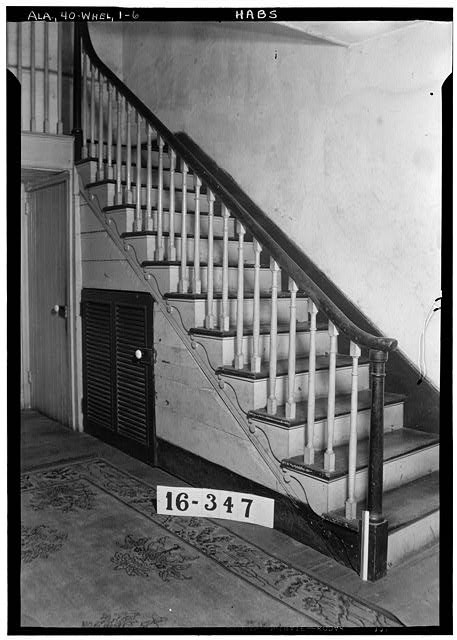 Photo:Wheeler Alabama General Joseph Wheeler House Stairway 1934 HABS