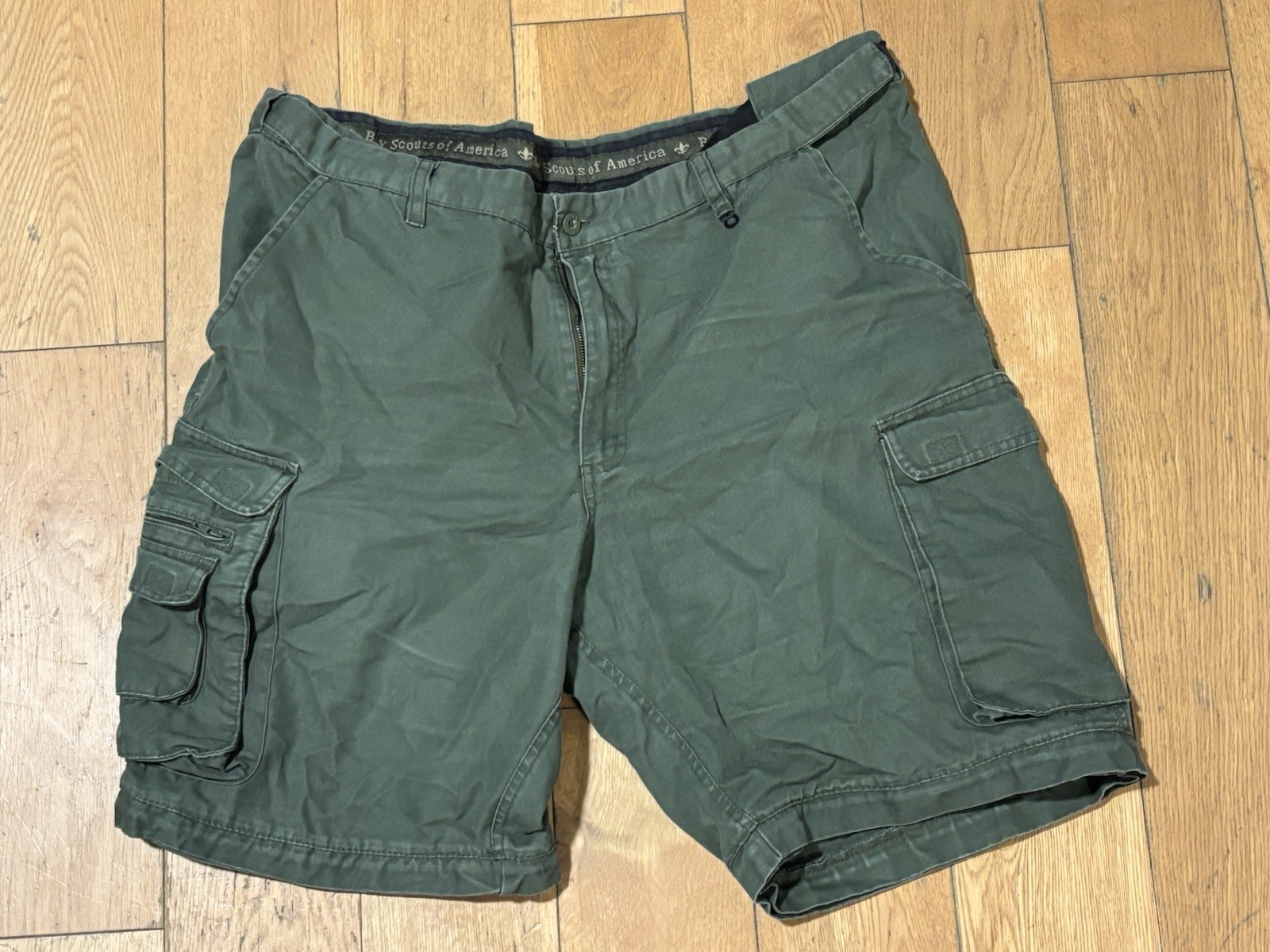 Vintage Boy Scouts Of America Olive Green Shorts Size 18 BSA