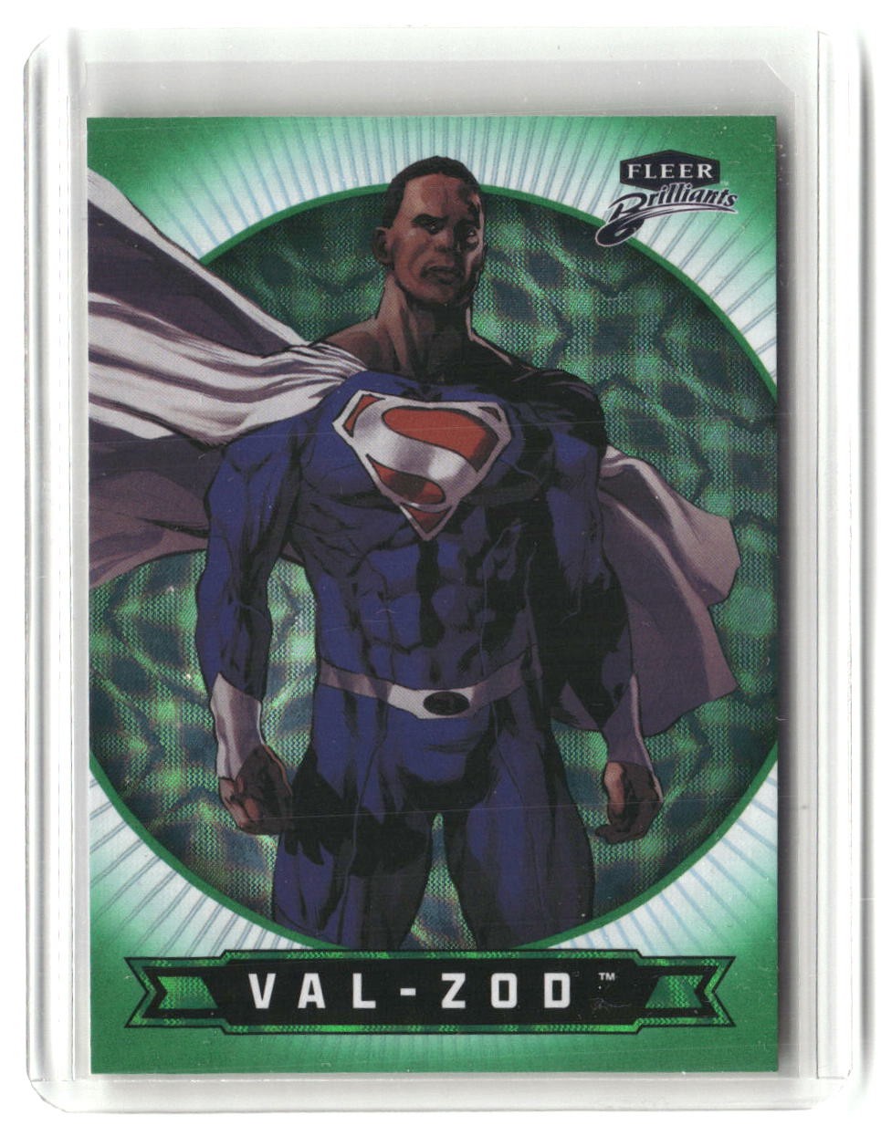 Val-Zod 2025 Fleer Brilliants Superman Green Kryptonite