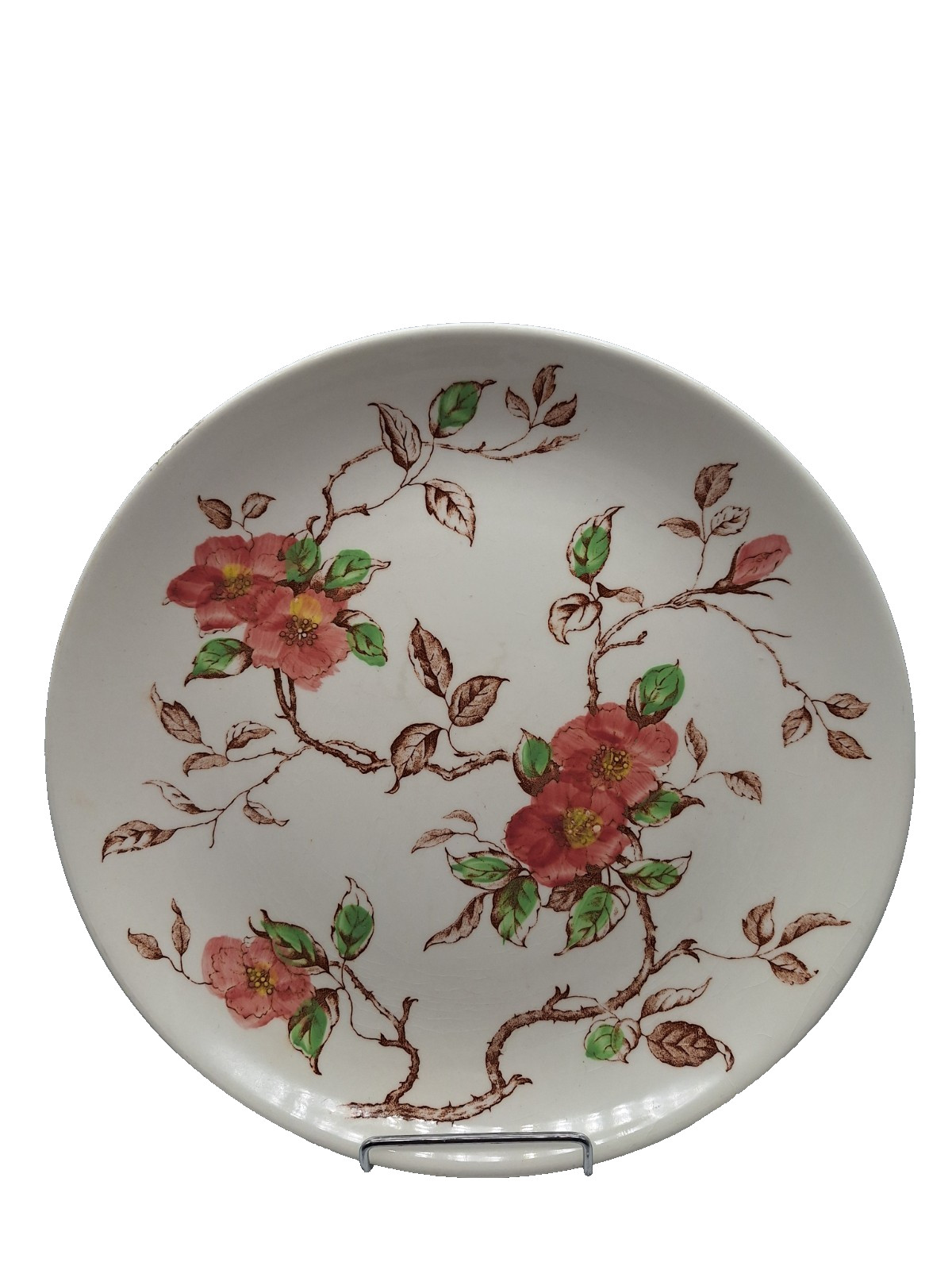 Nasco Springtime Dinner Plate Pattern Pink Flowers Japan 10 inch diameter 1950 Nasco Springtime Dinner Plate Pattern Pink Flowers Japan 10 inch diameter 1950
