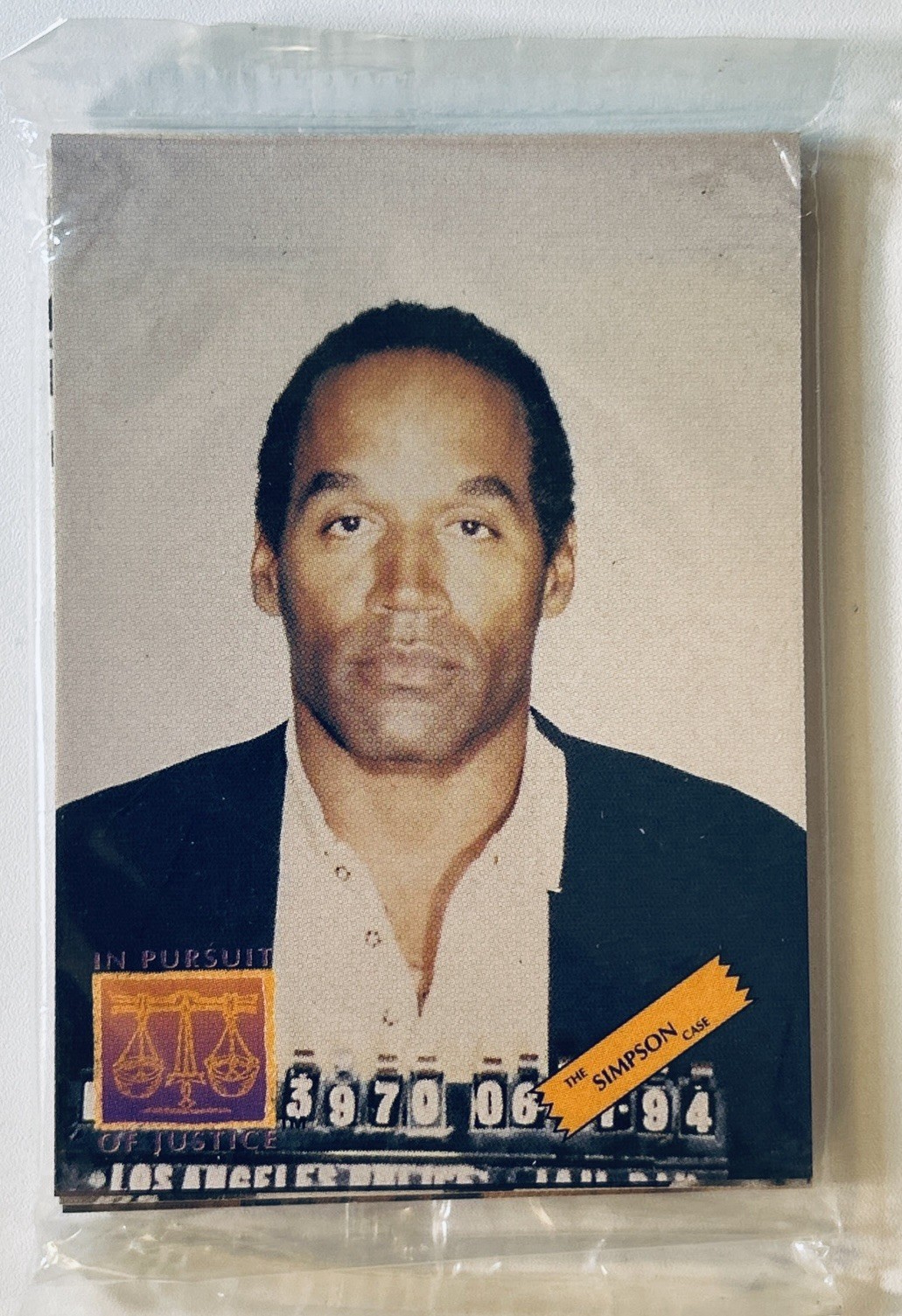 1994 In Pursuit of Justice OJ Simpson Promo SEALED 10 Card Set