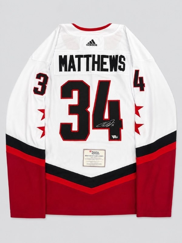 Auston Matthews #34 Hand-Signed NHL Jersey with Fanatics Authentic Hologram