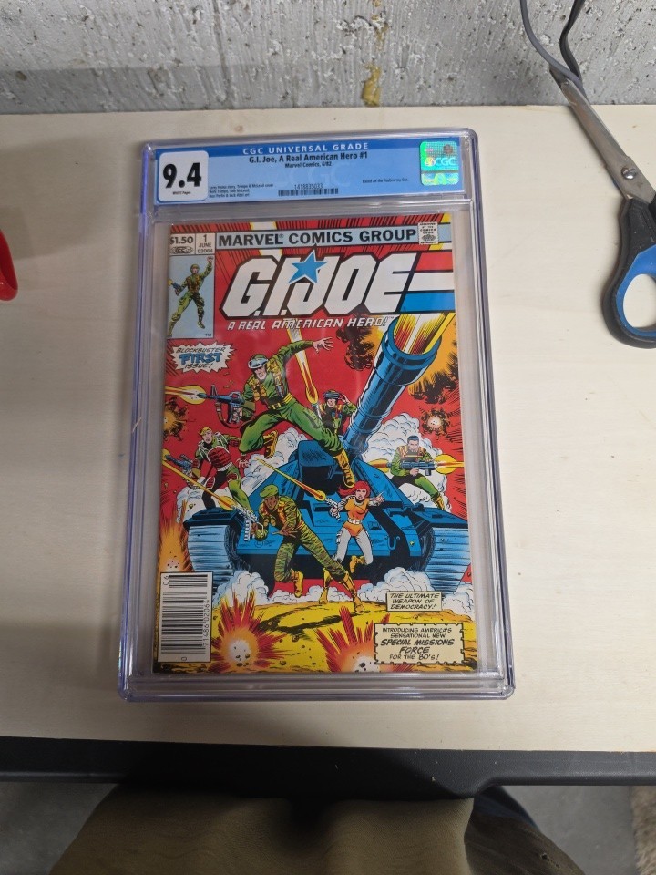 G.I. Joe: A Real American Hero #1 CGC 9. 4 1982 Marvel Comics
