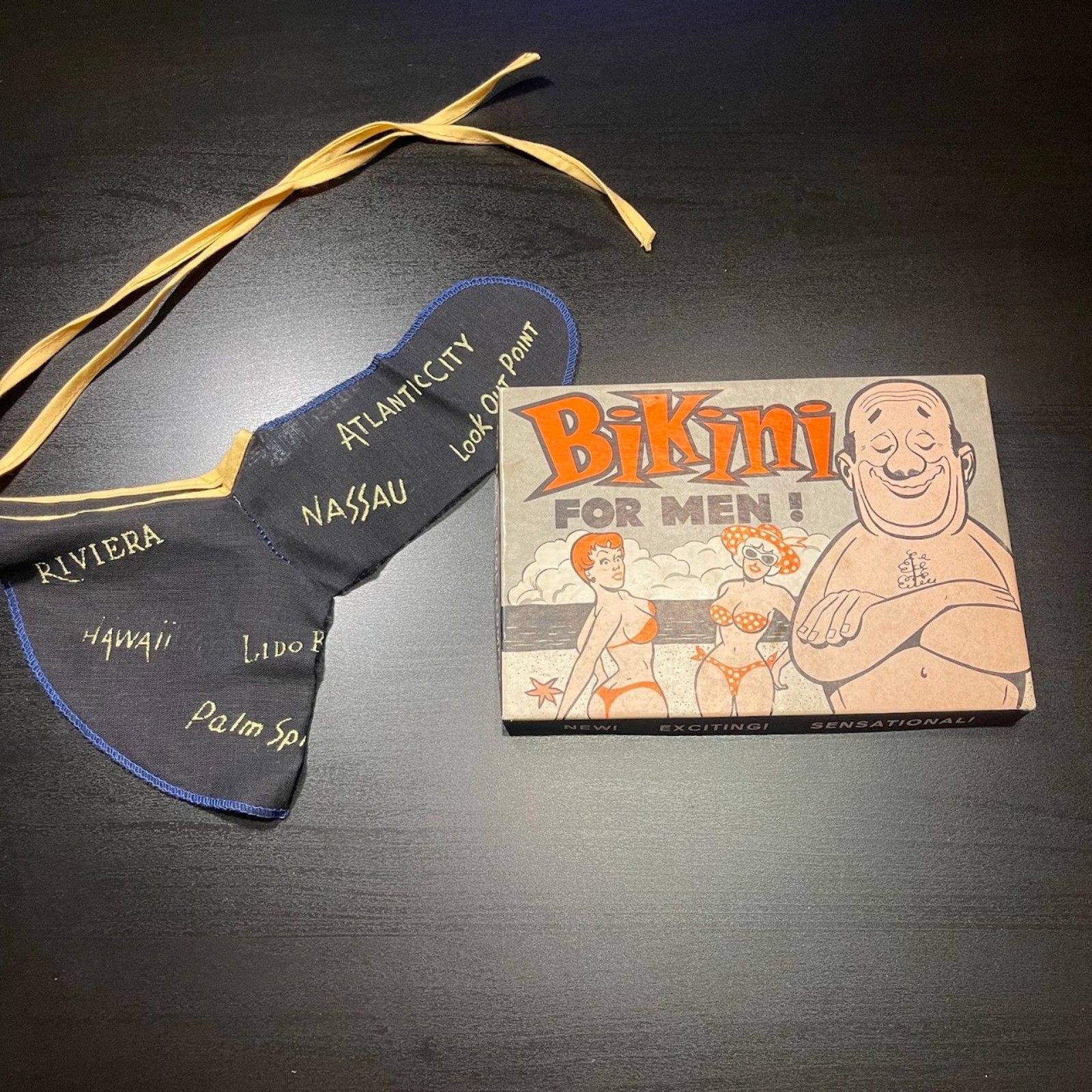 Vintage Novelty Men's Bikini Swimsuit Underwear Adult Gag Gift