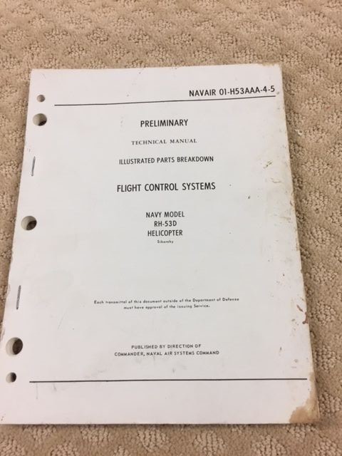 Navair Technical Manual FLIGHT CONTROL SYSTEMS -NAVY MODEL RH-53D HELICOPTER-73A