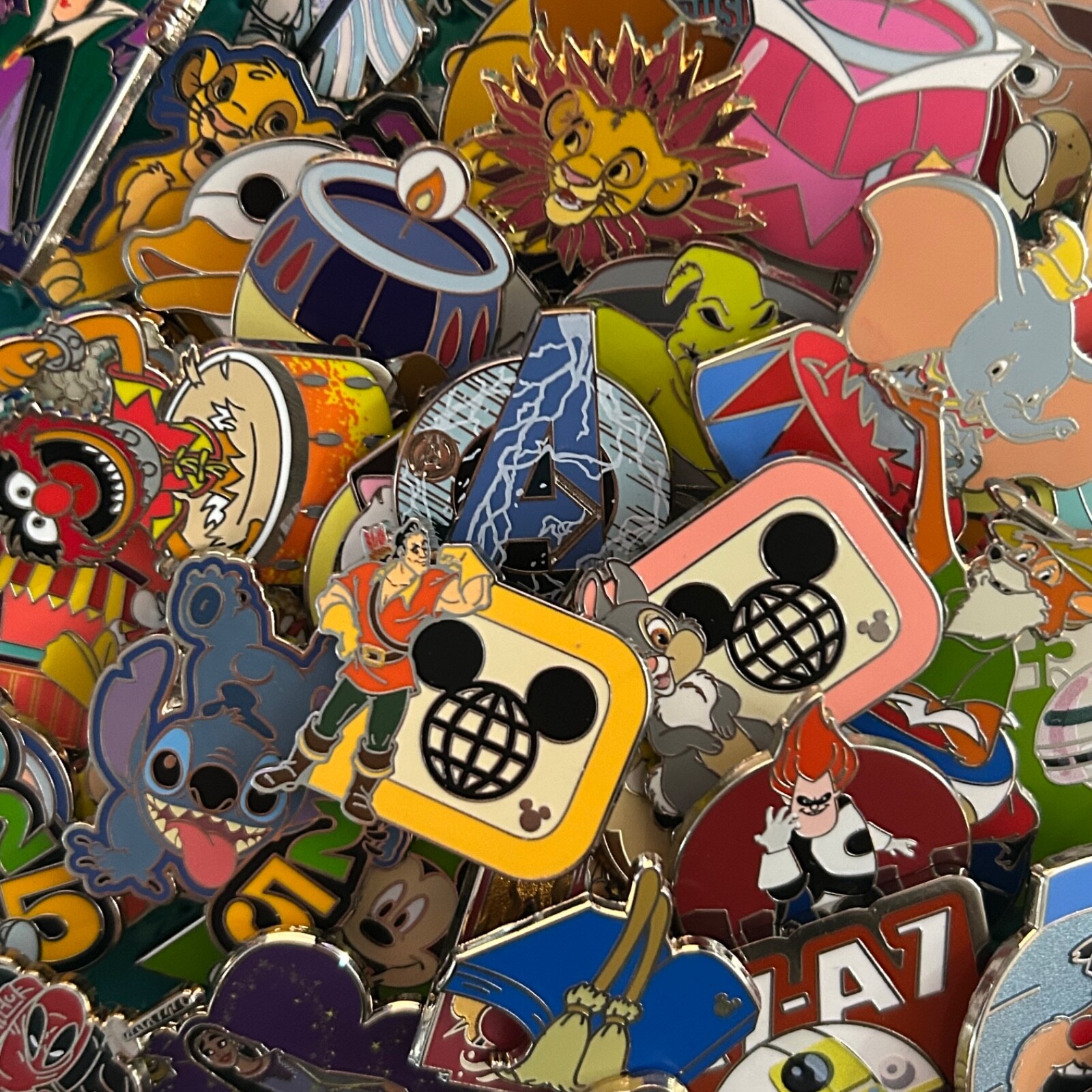Authentic Disney Trading Pins Bulk Lot of 5: No Scrappers or Duplicates