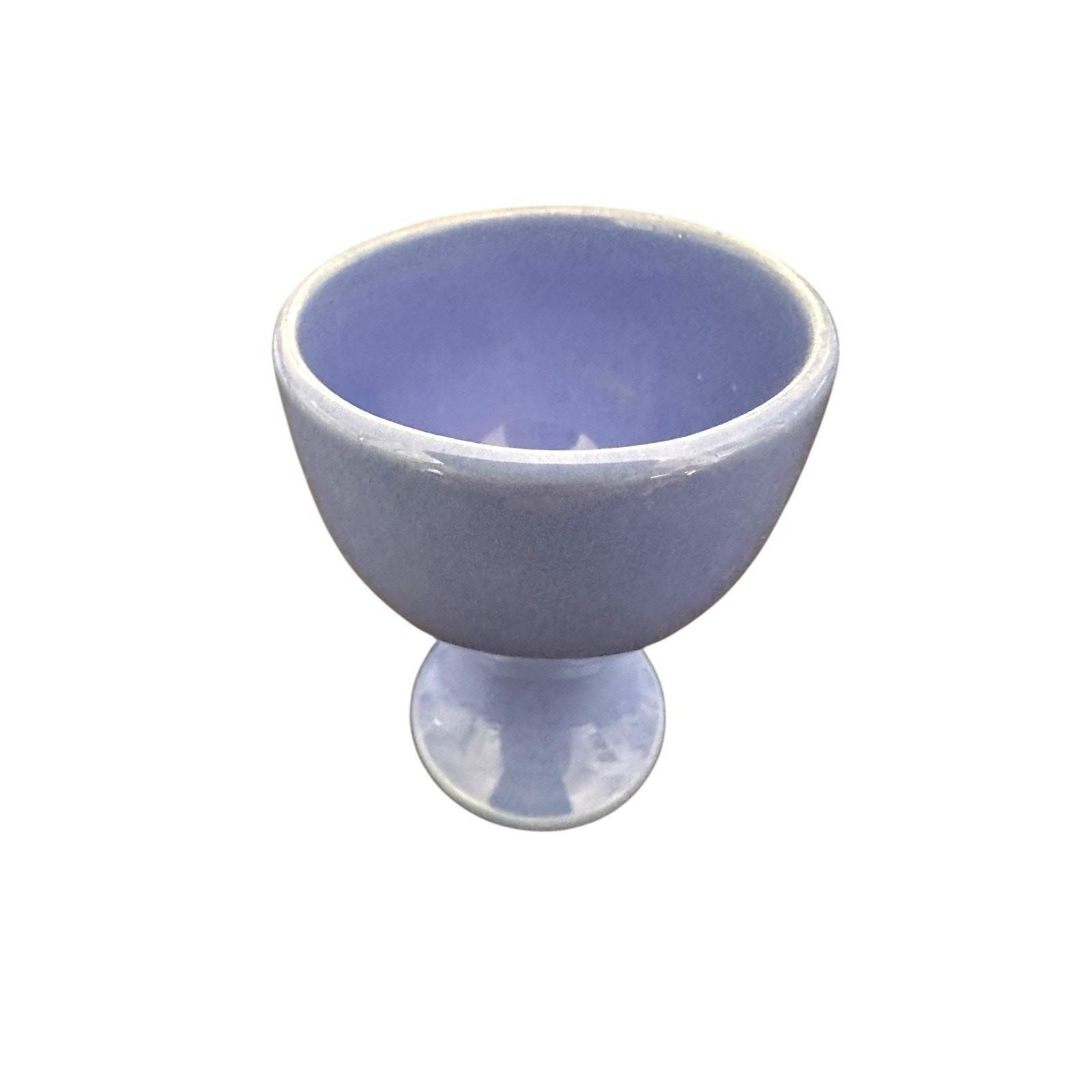 Harlequin Fiesta Vintage Single Mauve Blue Egg Cup USA 1936-1959 RARE HTF