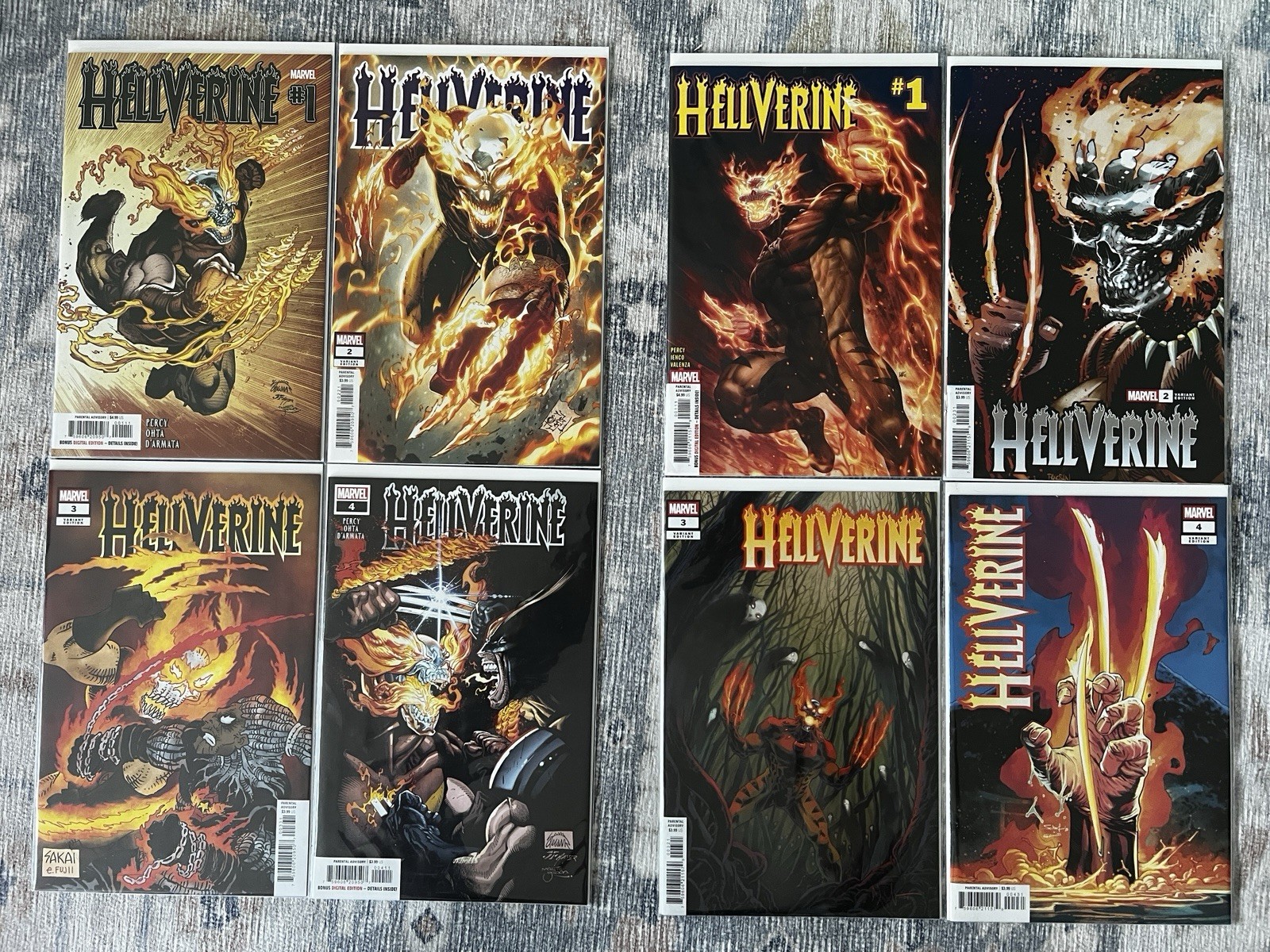 Hellverine Vol. 1 Complete Series & Vol. 2 #1-4 Marvel Comics VF/NM Hellverine Vol. 1 Complete Series & Vol. 2 #1-4 Marvel Comics VF/NM