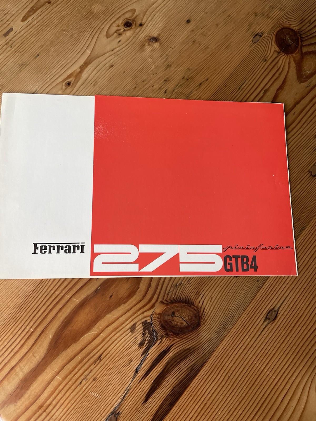ferrari 275 GTB 4 BROCHURE 