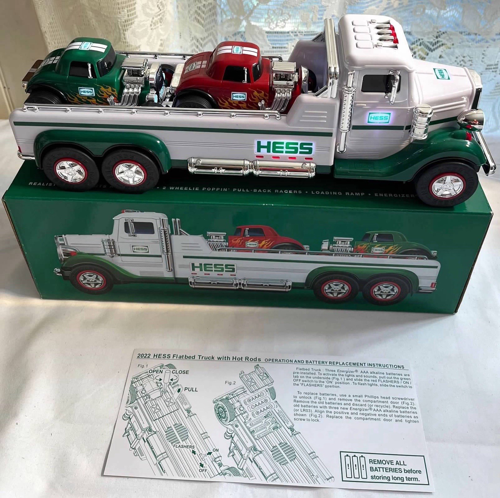 Flatbed Truck With Hot Rods Hess Truck (2022)