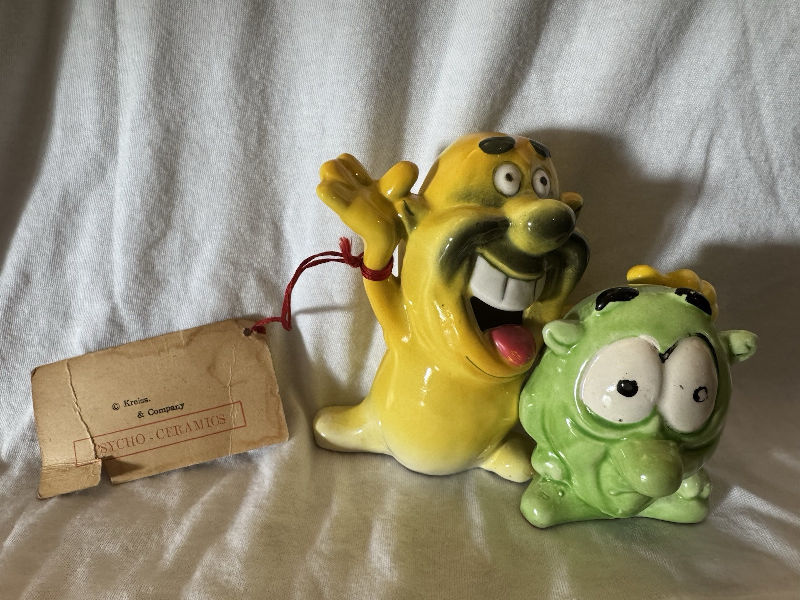 Kreiss -Vintage Psycho Ceramics Two Buddies  Very Rare