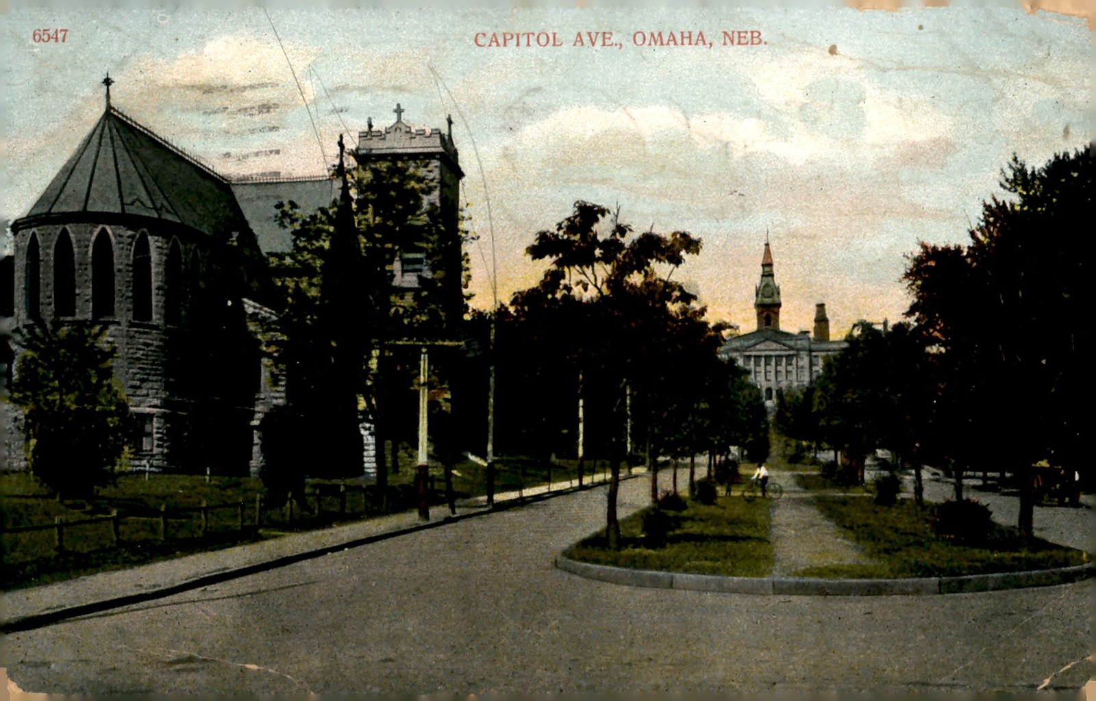 Capitol Ave., Omaha, NEB. June 11, 1906, Mrs. Louisa Roberstein visit Postcard Capitol Ave., Omaha, NEB. June 11, 1906, Mrs. Louisa Roberstein visit Postcard