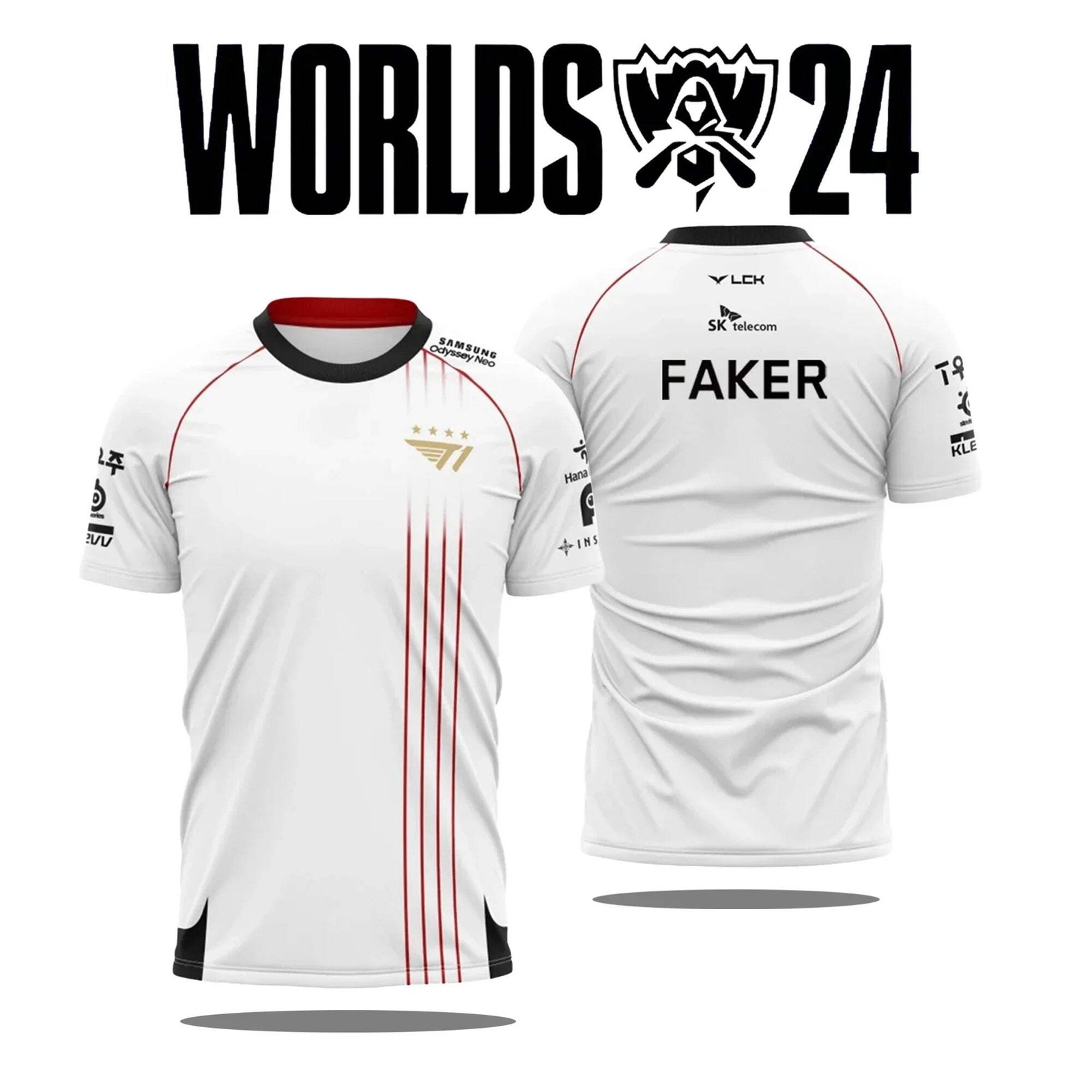 2024 T1 Esports World Finals Jersey T-Shirt | League of Legends Fan Support Tee