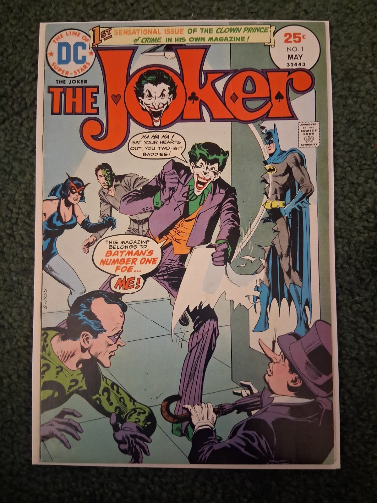 The Joker #1 (DC Comics May 1975) First Issue VF 8.0 QUALIFIED COUPON CLIPPED