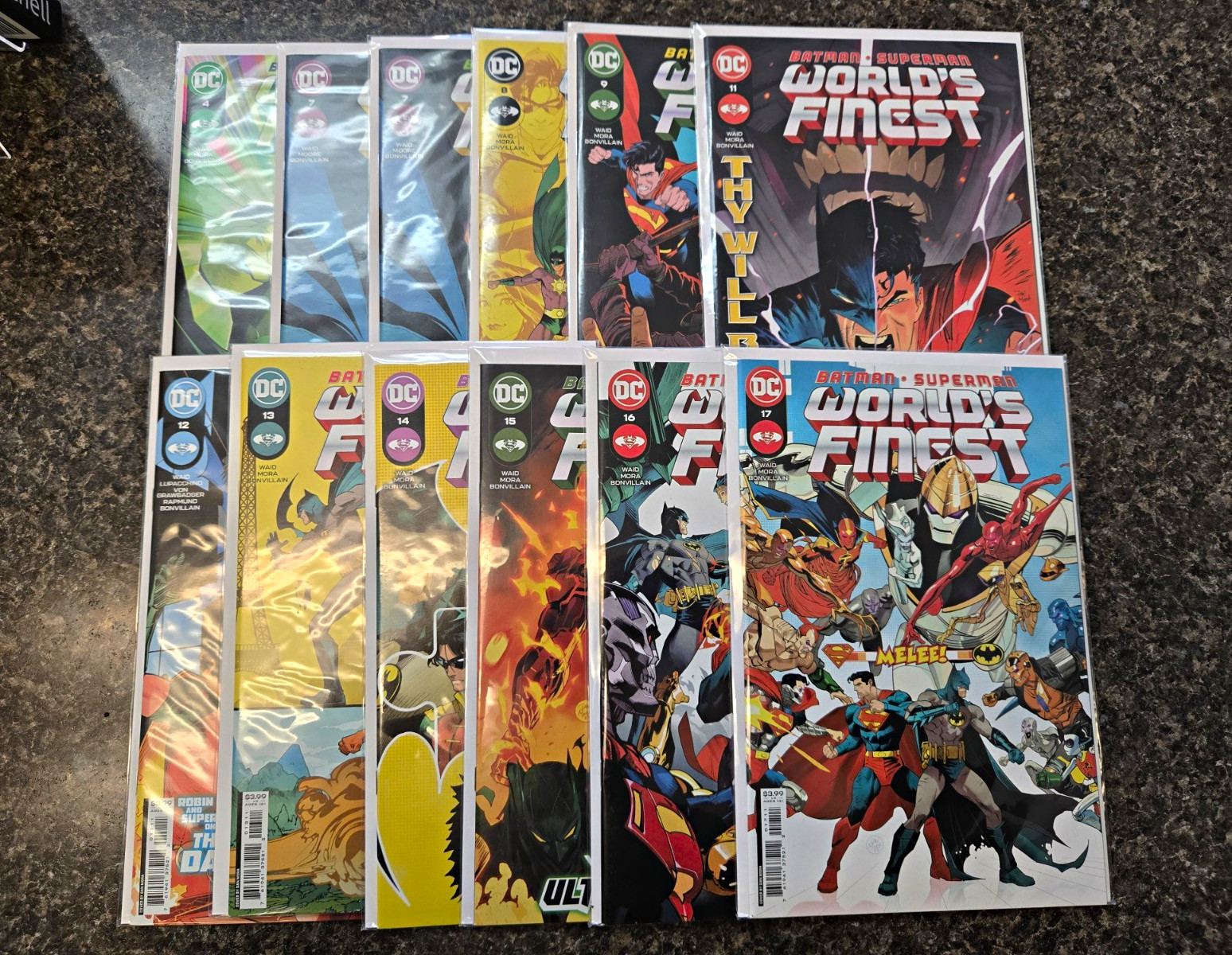 DC Comics Batman/Superman: World's Finest Comic Book Lot - Modern, Waid