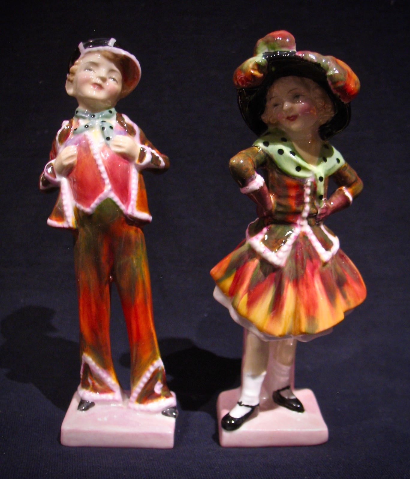 ROYAL DOULTON Figurines-Pearly Boy & Girl - HN2035 & 36 Made in England-Ex Cond.