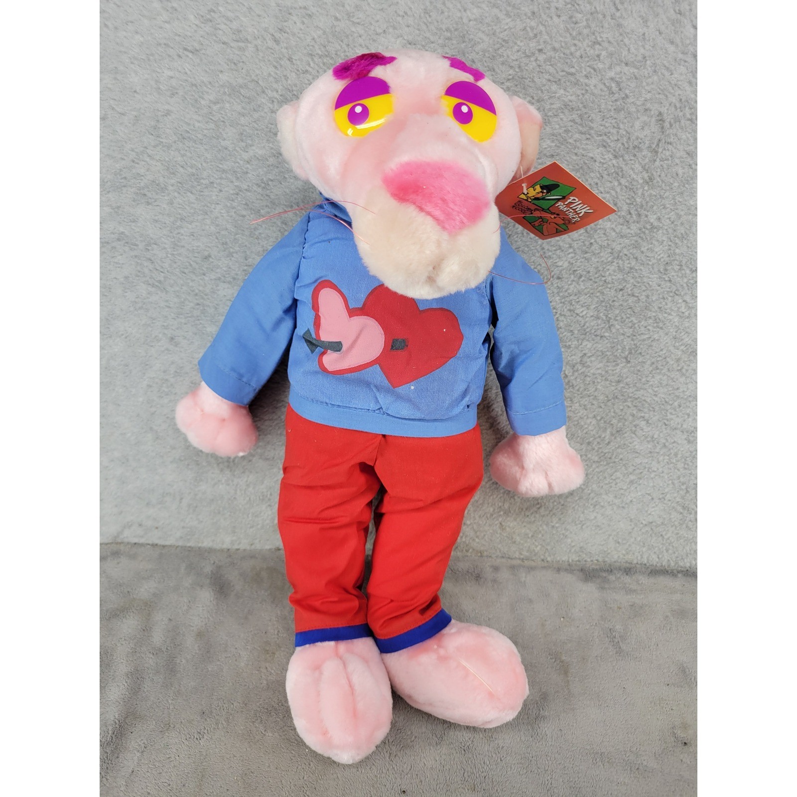 Vintage 1999 Kellytoy Pink Panther 18 Inch Pajama Plush Stuffed Animal 2895