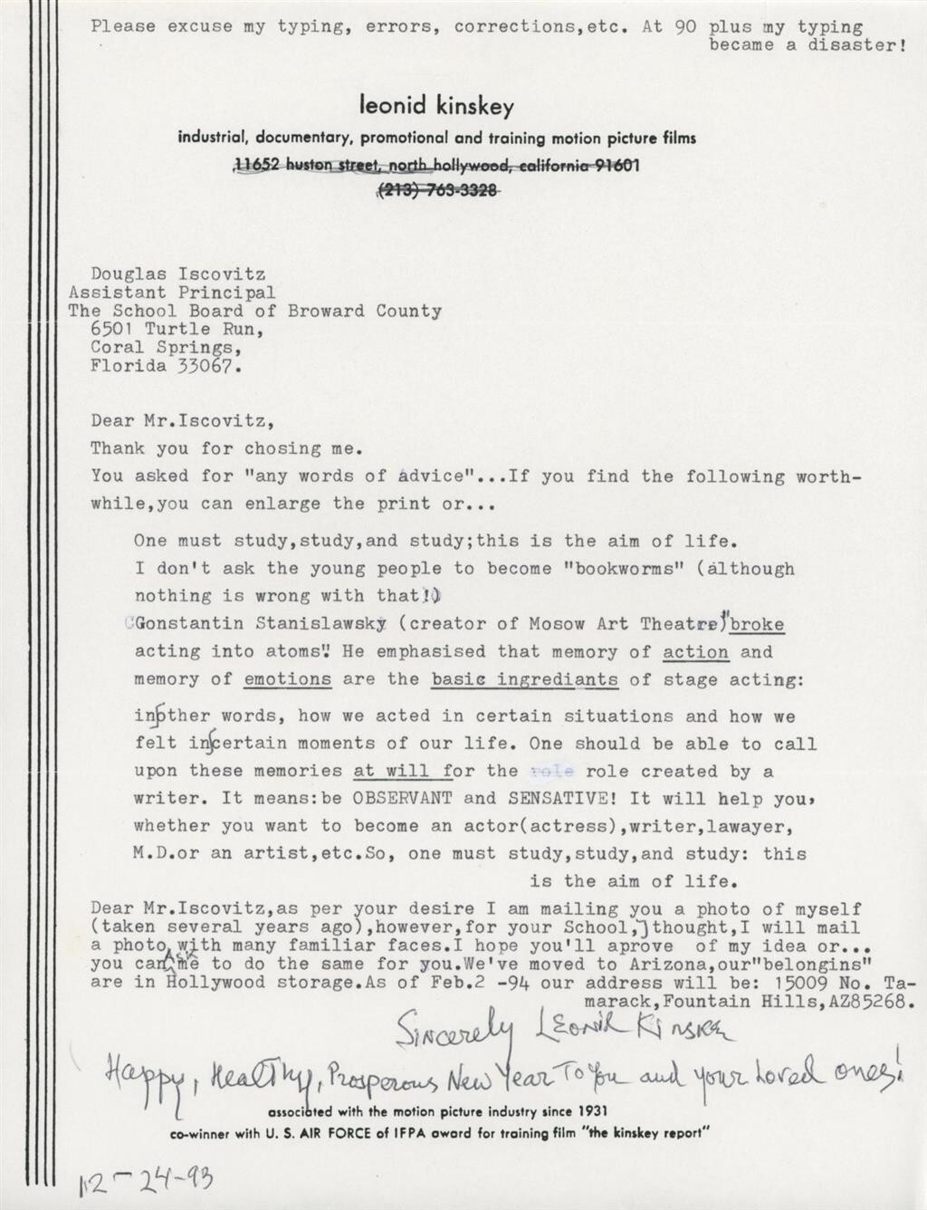 Leonid Kinskey- TSL from 1993